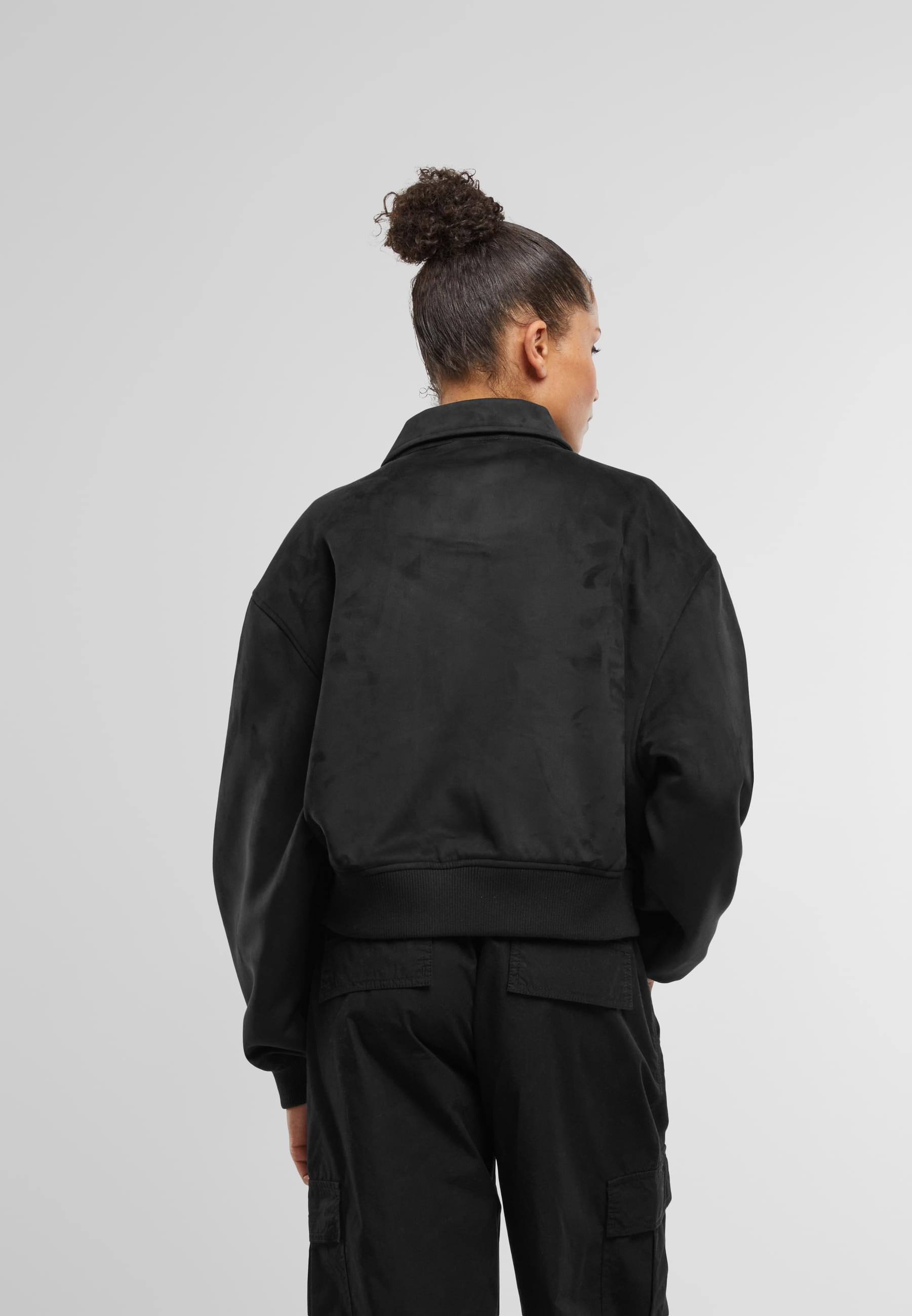 Karl Kani Bomberjacke »Karl Kani Signature Faux Suede Os Bomber Jacket«, (1 St.), ohne Kapuze