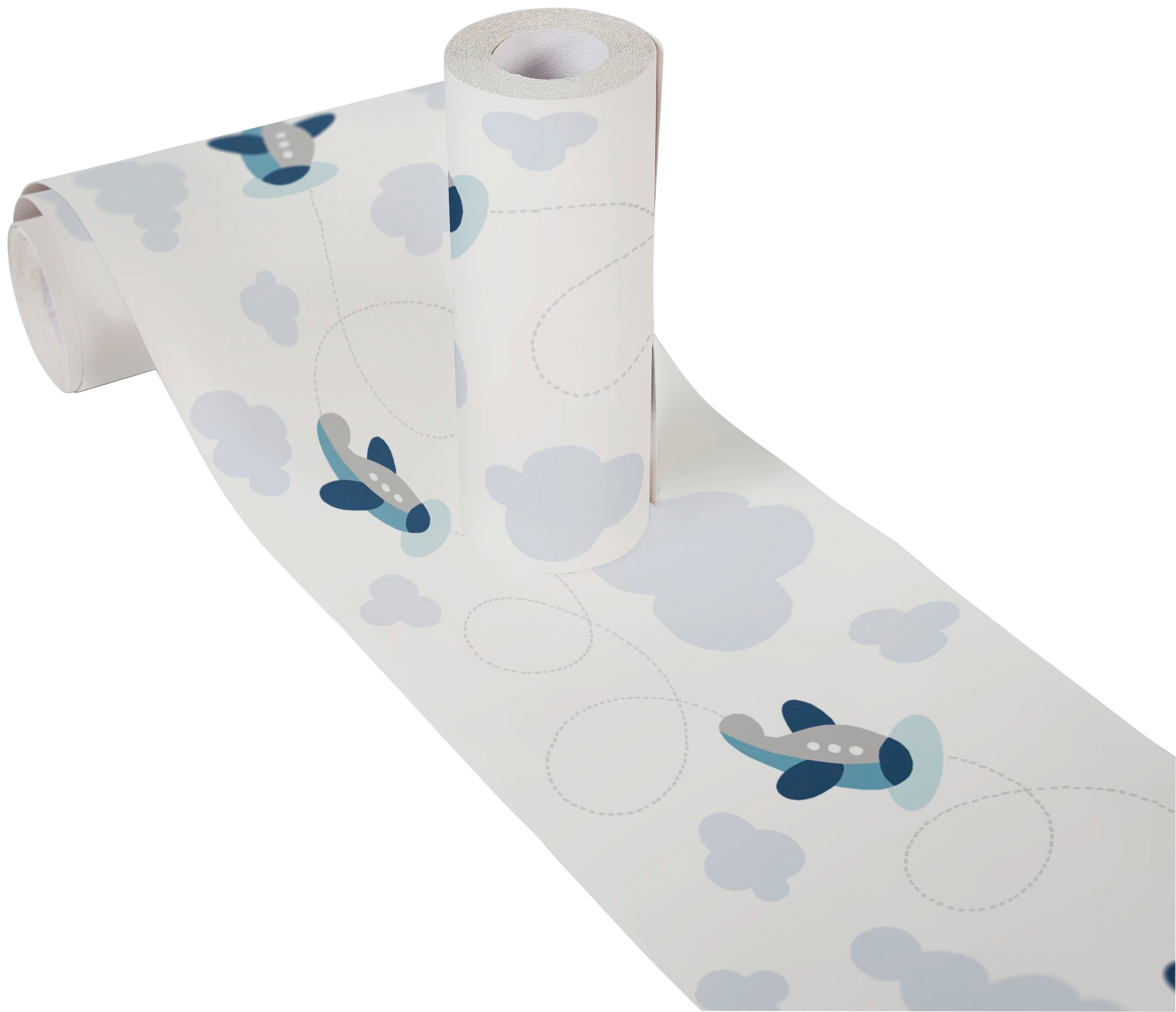 A.S. Création Bordüre »Cute Planes«, Motiv-abstrakt-naturalistisch, Tapete Kinder Borte Wohnzimmer Schlafzimmer Küche Design Kinderzimmer