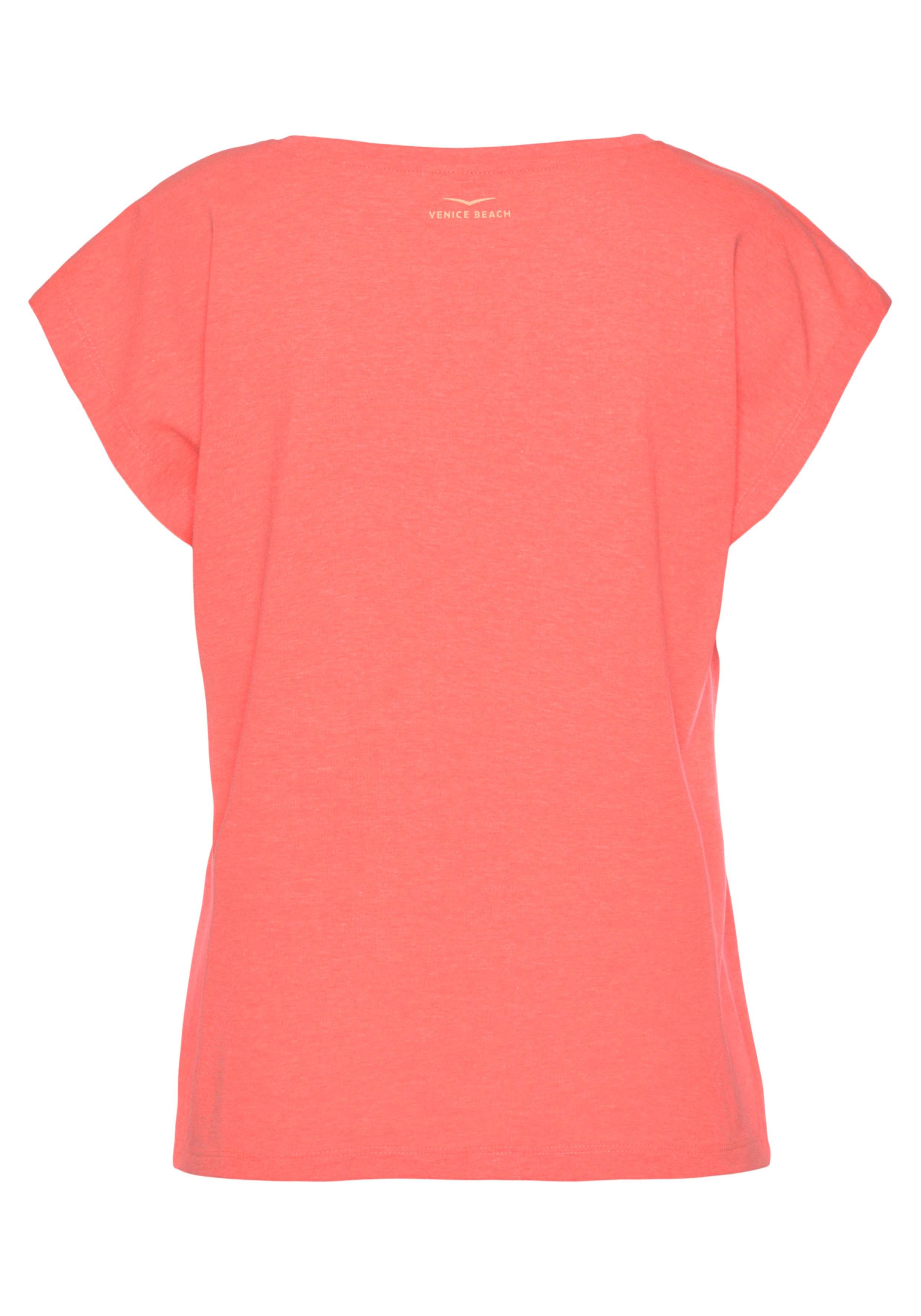 Thumbnail - Venice Beach Kurzarmshirt, mit Logoprint vorne, T-Shirt aus Baumwolle, sportlich-casual, Basic