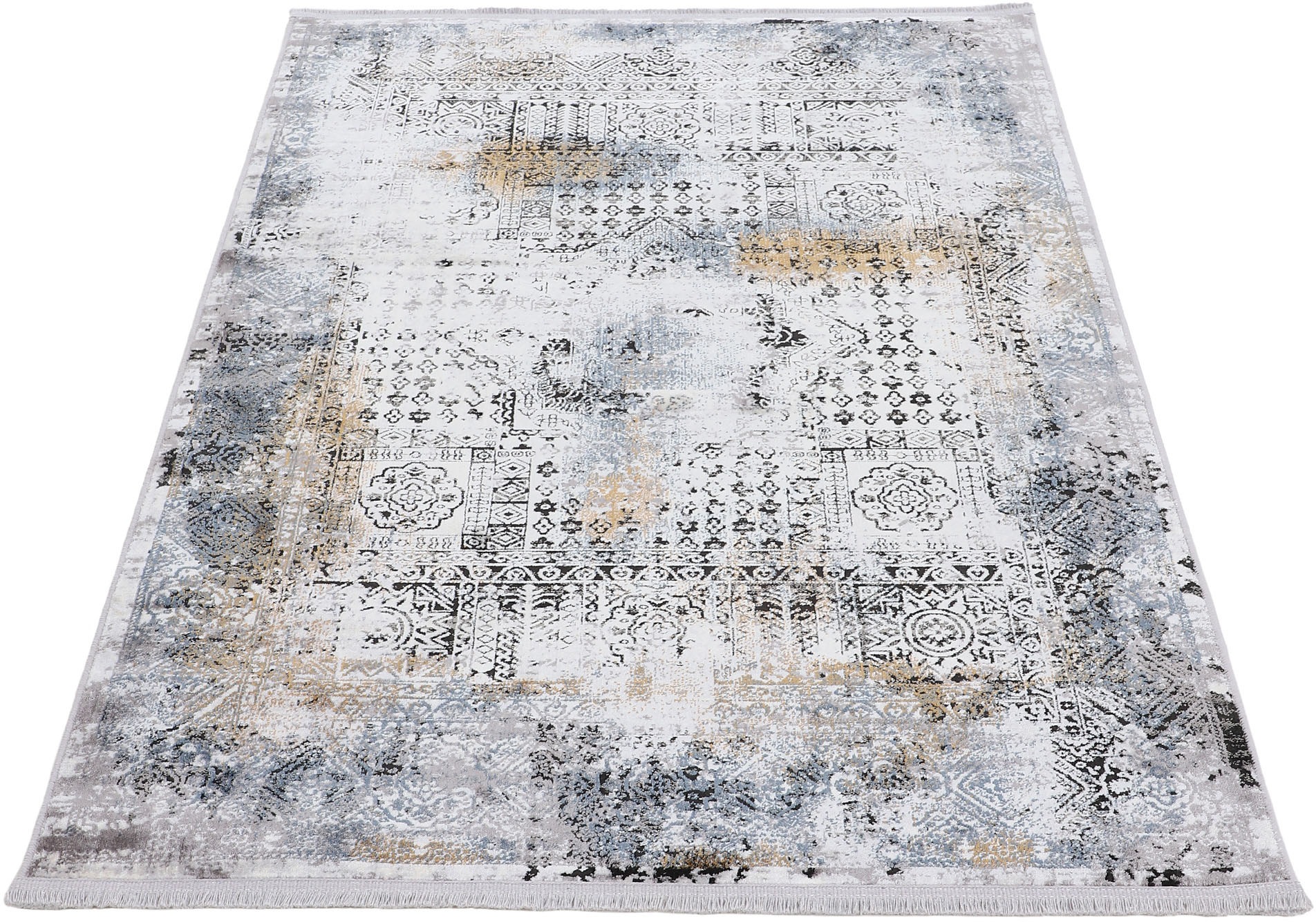 carpetfine Teppich "Vintage Liyath" rechteckig 8 mm Höhe hoher Viskoseantei günstig online kaufen