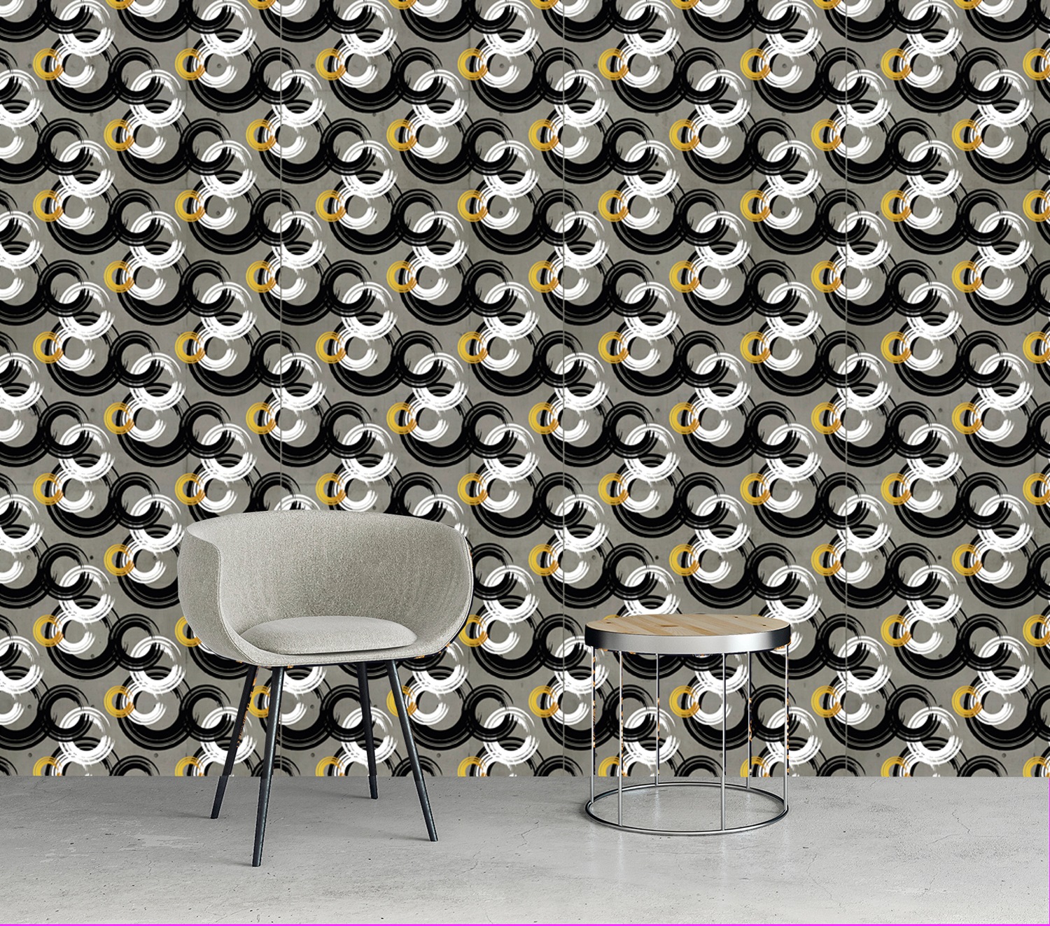queence Vinyltapete »Sam«, bedruckt-Motiv-gemustert-3D-Optik-gepunktet, 90x250cm, selbstklebend, kinderleichte Anbringung, Sticker