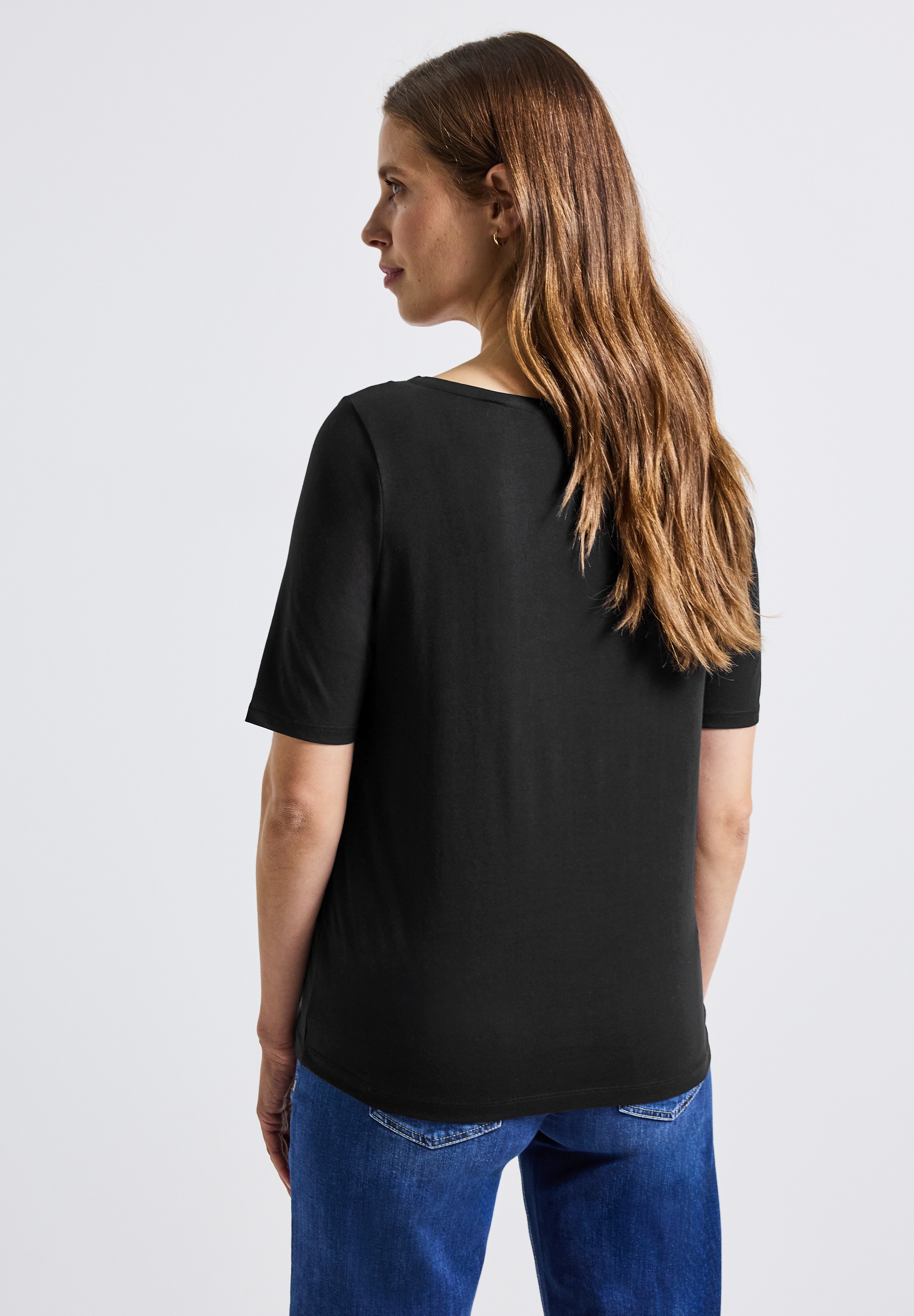 STREET ONE T-Shirt, aus reiner Baumwolle