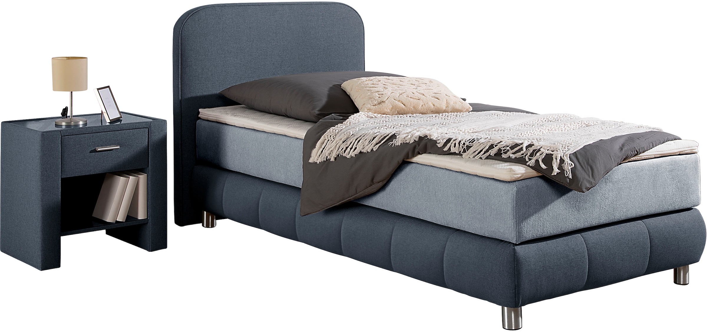 Home affaire Boxspringbett "Cesson, in verschiedenen Breiten", inkl. Topper günstig online kaufen