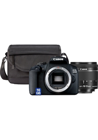 Spiegelreflexkamera »EOS 2000D Kit«, EF-S 18-55 IS II, 24,1 MP, NFC-WLAN (Wi-Fi)