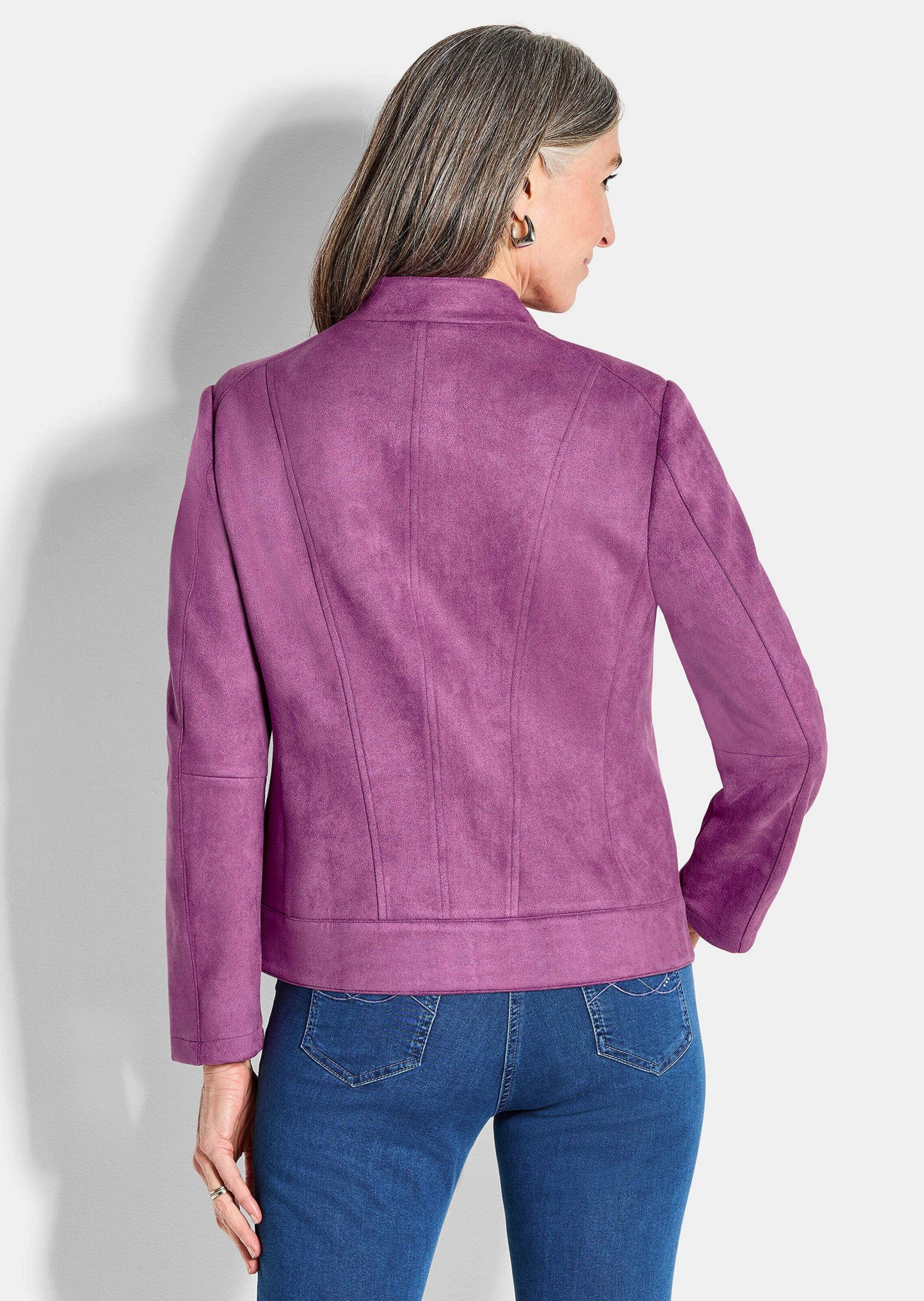 GOLDNER Blouson »Jacke in Veloursleder-Optik«