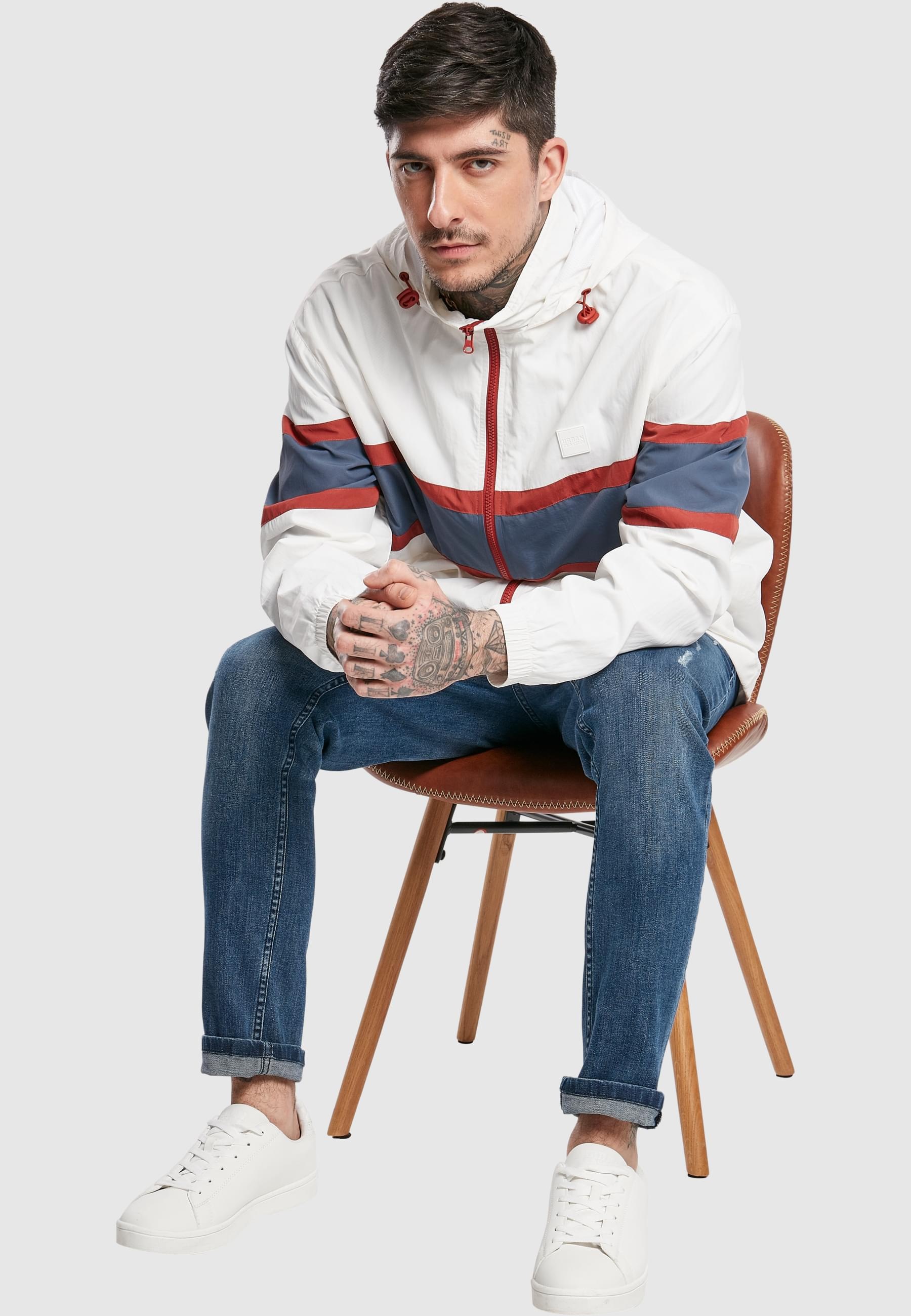 URBAN CLASSICS Winterjacke »Urban Classics Herren Crinkle Nylon Anorak«, (1 St.), ohne Kapuze