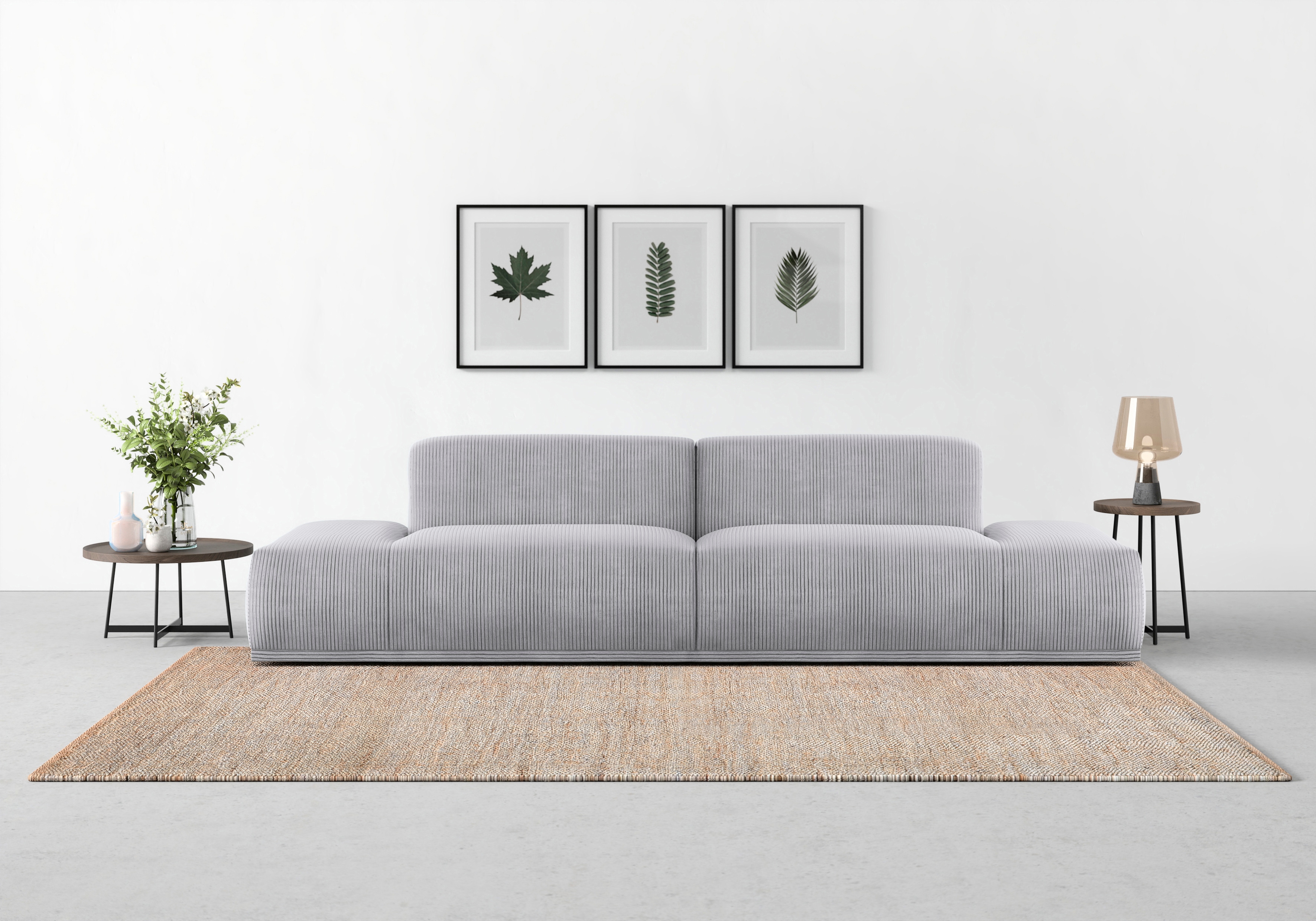 TRENDMANUFAKTUR Big-Sofa "Braga Japandi-Design, toller Sitzkomfort, Designsofa" in moderner Optik, mit hochwertigem Kaltschaum