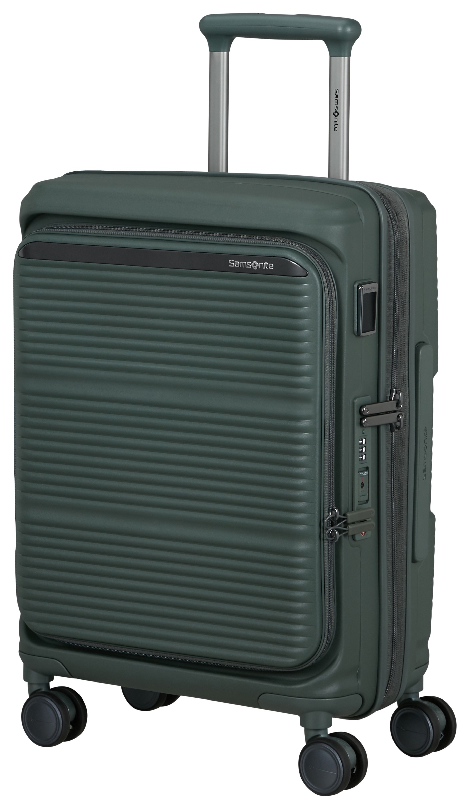 SAMSONITE Hartschalen-Trolley "PARALUX, verschiedene Größen und Farben", grün, Polypropylen, Koffer, mit arretierbarem und versenkbarem