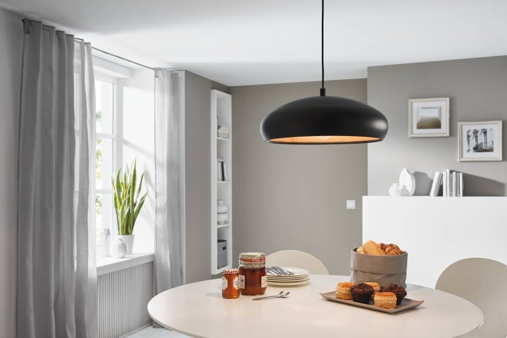 EGLO Hängeleuchte »MOGANO 1«, 1 flammig, Leuchtmittel E27 | ohne Leuchtmittel, Hängelampe Vintage aus Stahl in Schwarz, Kupfer, Esstischlampe, E27