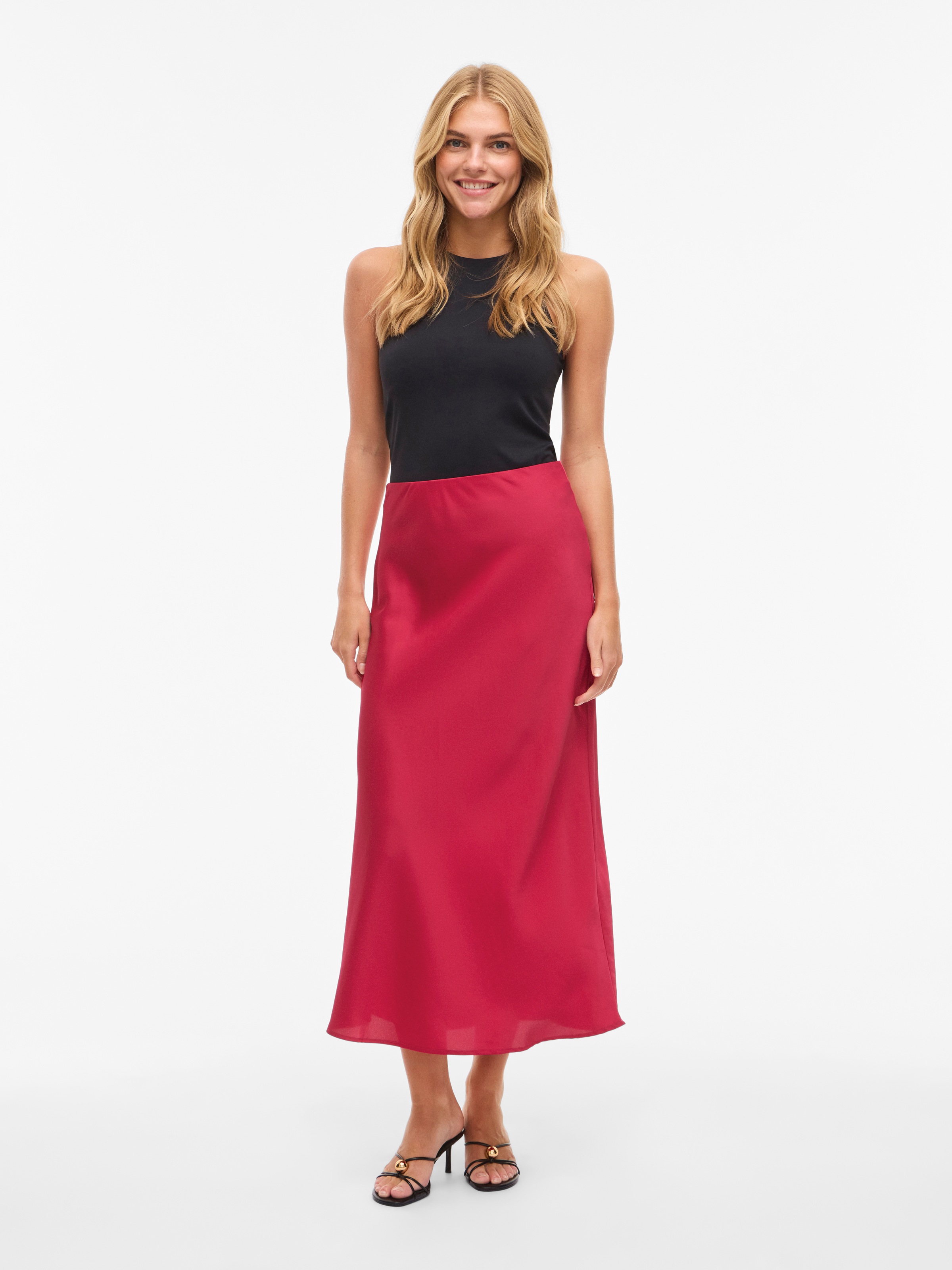 Thumbnail - Vila Maxirock "VIELLETTE HW LONG SKIRT - NOOS"