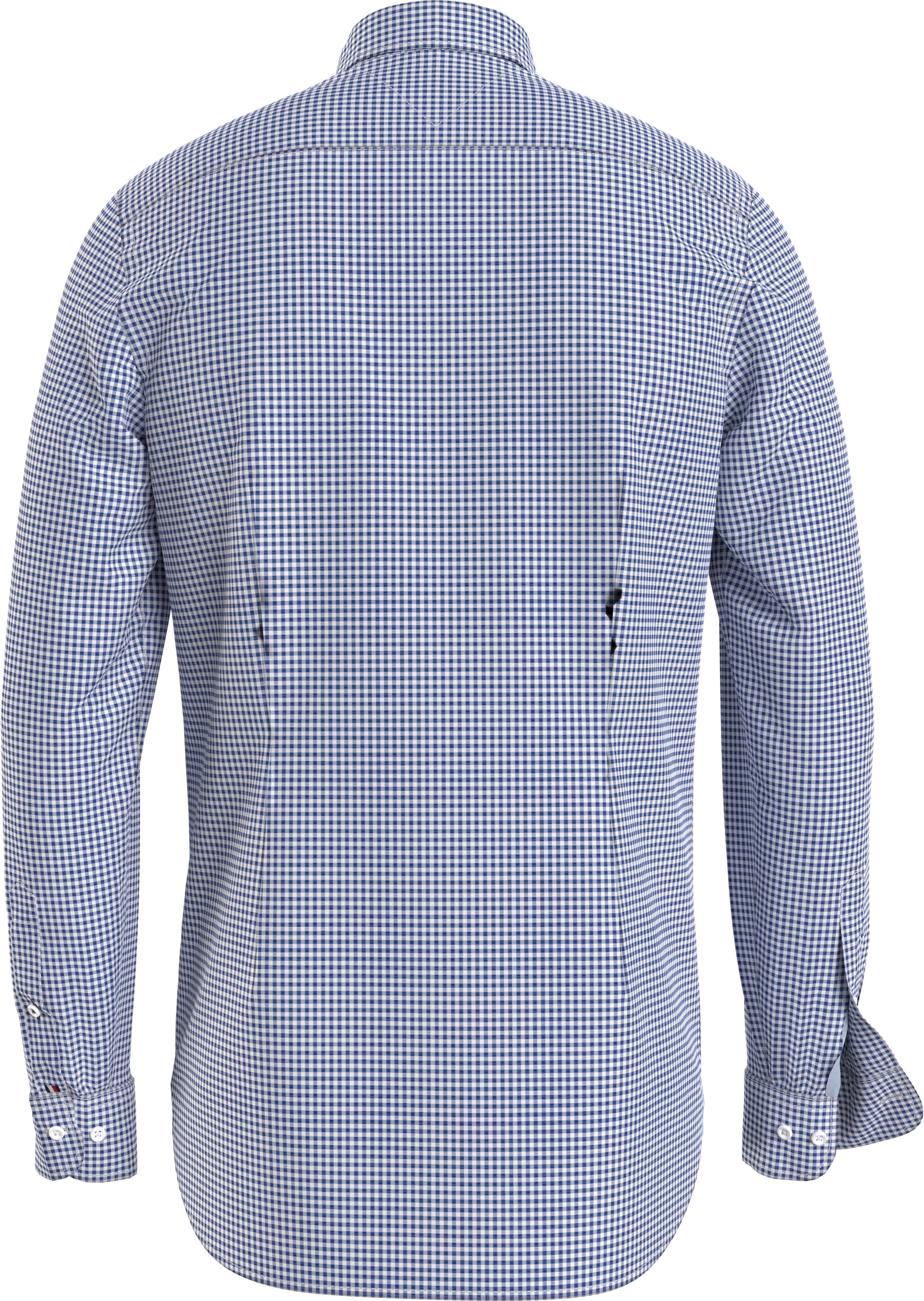 Tommy Hilfiger Karohemd »FLEX TEXTURED GINGHAM SF SHIRT«, mit kleiner Logostickerei