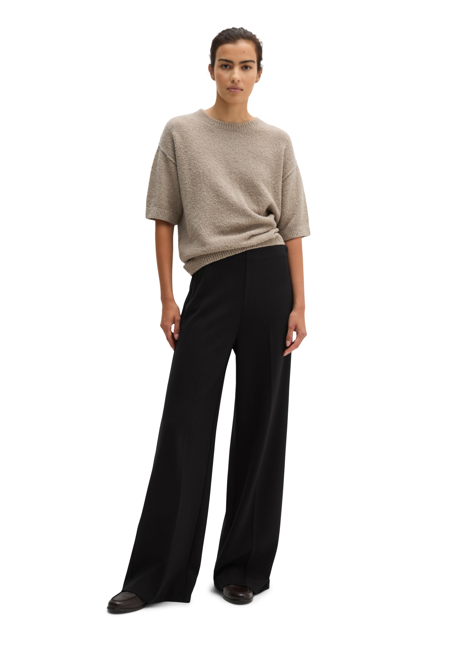Marc O'Polo Jerseyhose  aus Viskosemix, Wide Fit