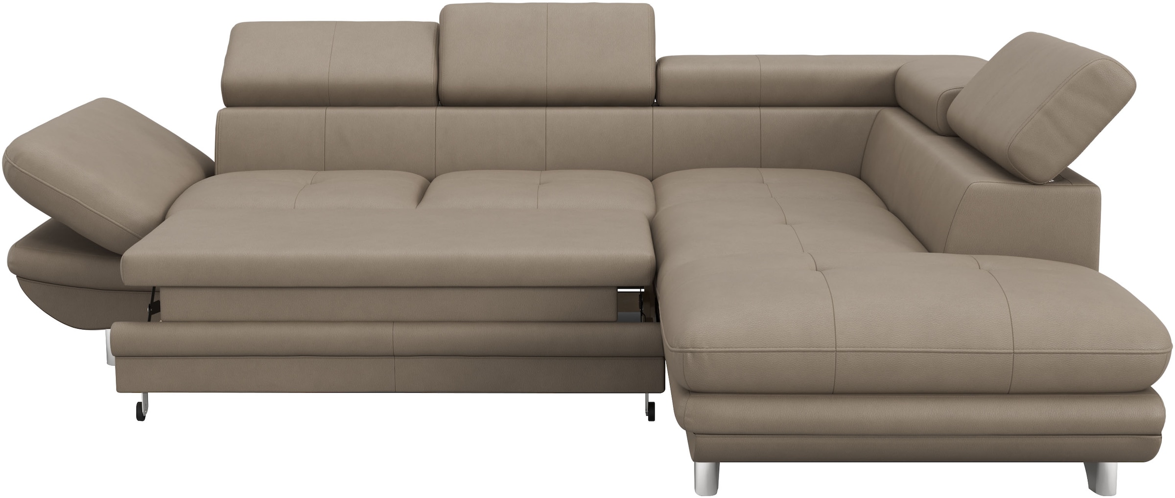 COTTA Ecksofa »Enterprise L-Form«, mit Arm- & Kopfteilverstellung, wahlweise mit Bettfunktion