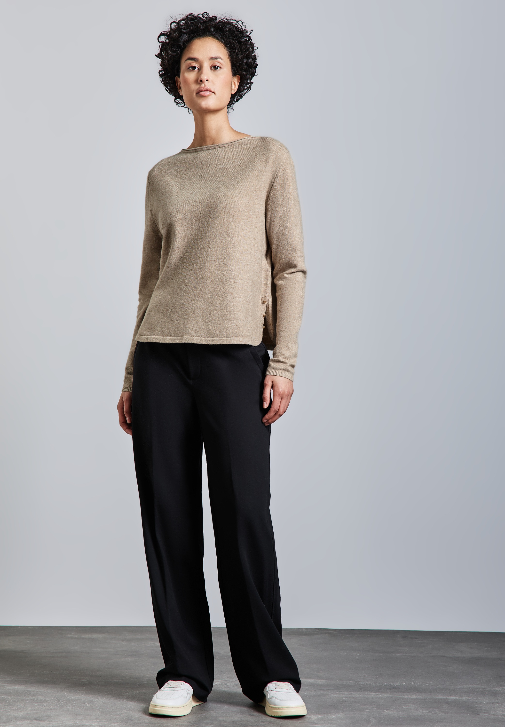 STREET ONE Strickpullover, mit U-Boot-Ausschnitt