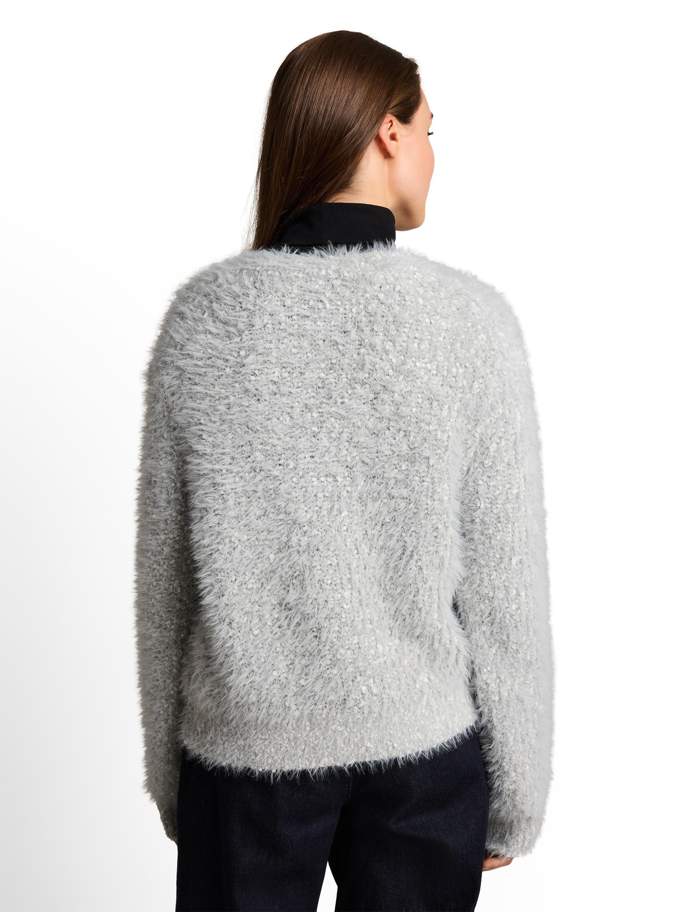 TOM TAILOR Strickpullover »Loose« Kuschel-Pullover mit V-Ausschnitt