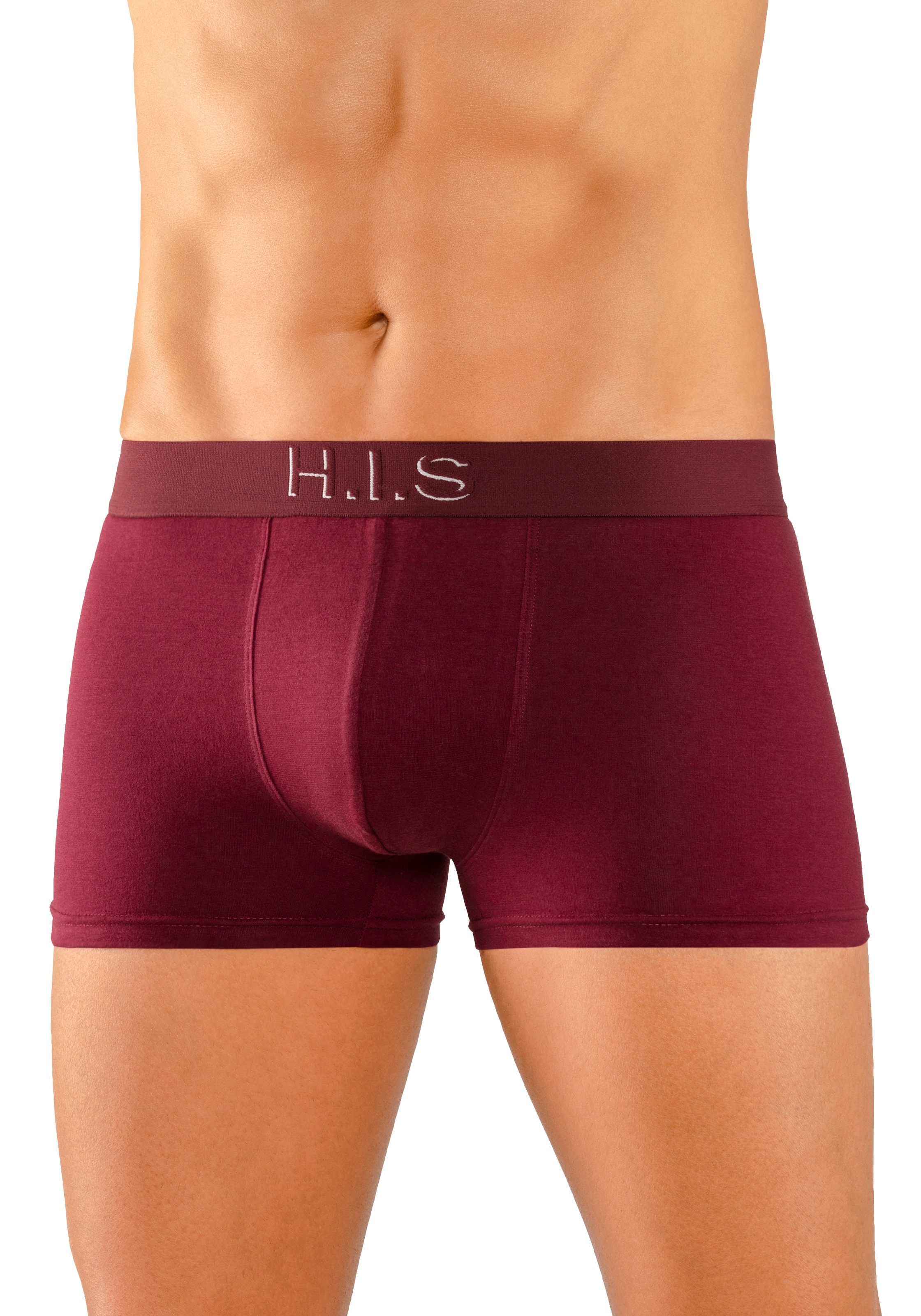 Thumbnail - H.I.S Boxer "Boxershorts für Herren" Packung, 5 Stk. Logo Webbund mit 3D Effekt