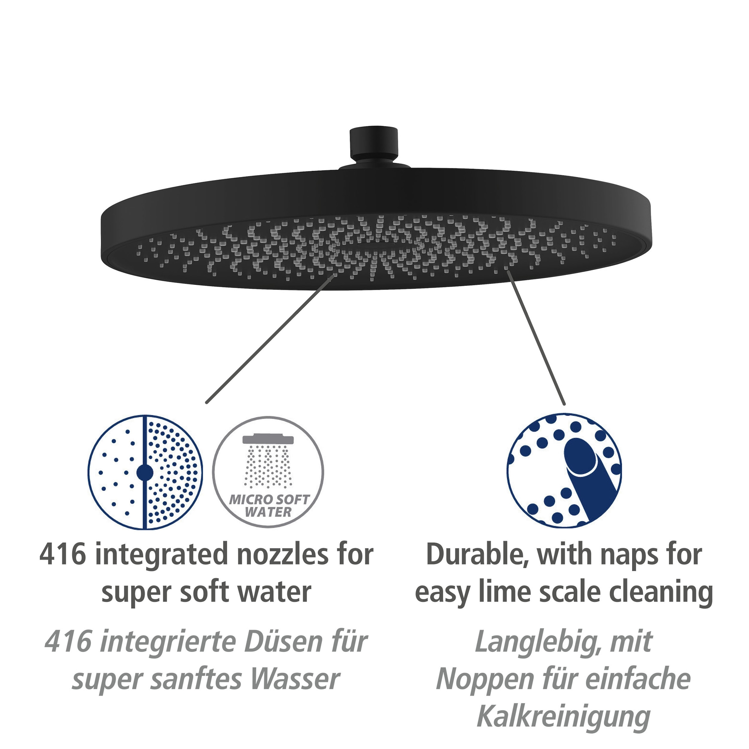 WENKO Duschsystem »Softwater«, einfacher Anschluss an bestehende Armatur oder Wandanschlussbogen