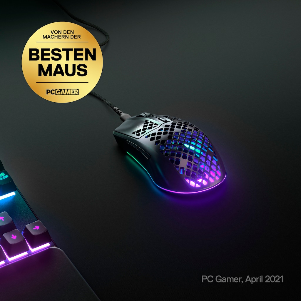 SteelSeries Maus »Aerox 3 (2022) Onyx«, kabelgebunden