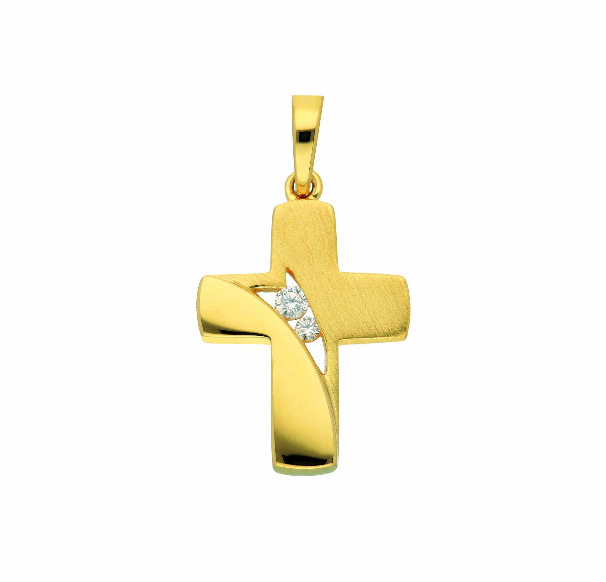 Adelia´s Kette Gold mit »333 Halskette Schmuckset Kreuz mit Zirkonia«, BAUR | Set Anhänger mit - Anhänger