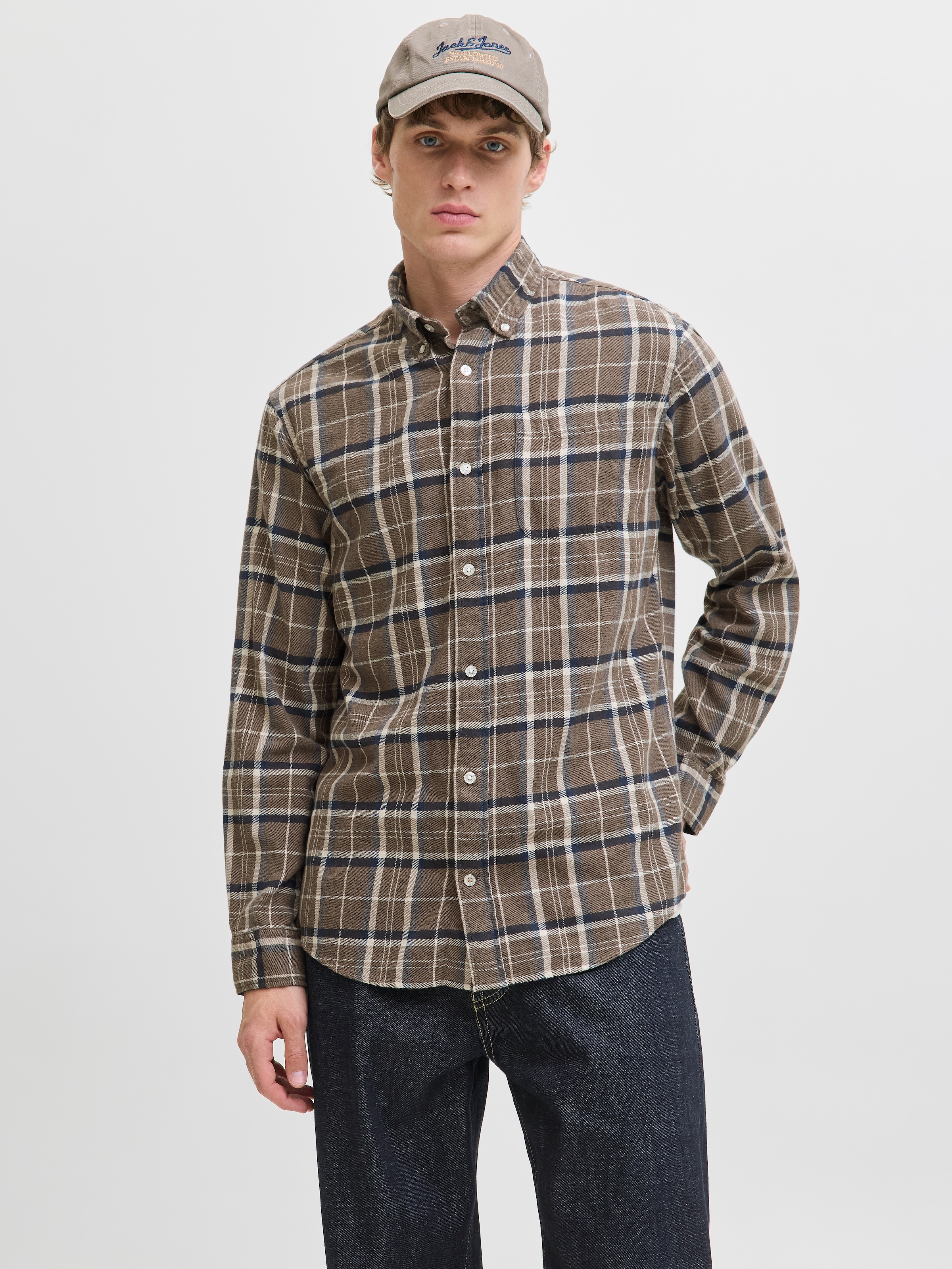 Jack & Jones Langarmhemd "JJECLASSIC FLANNEL CHECK SHIRT LS SN" günstig online kaufen