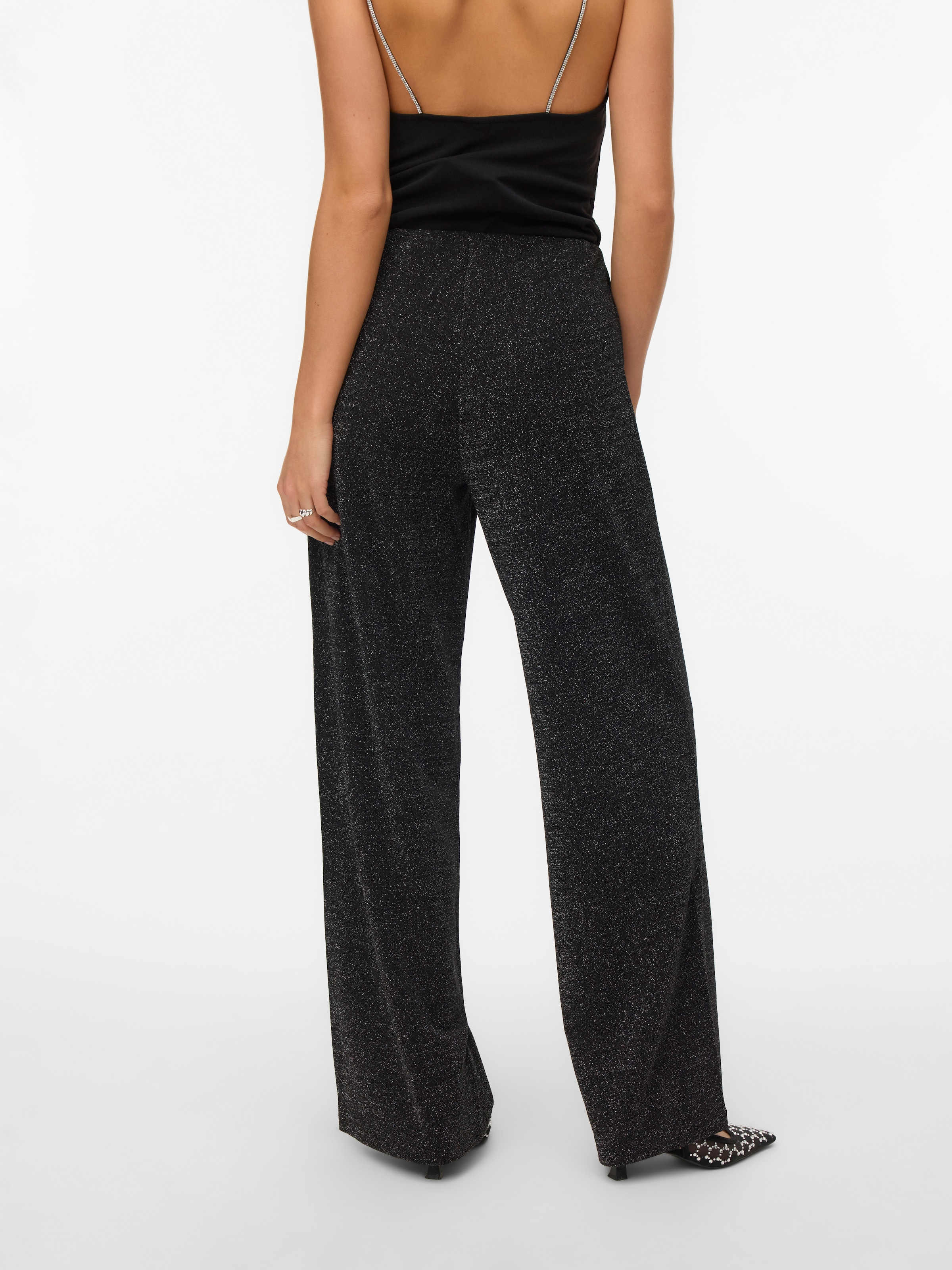 Vero Moda Schlupfhose »VMBERLIN MW WIDE GLITTER PANT NOOS«  Sommerhose