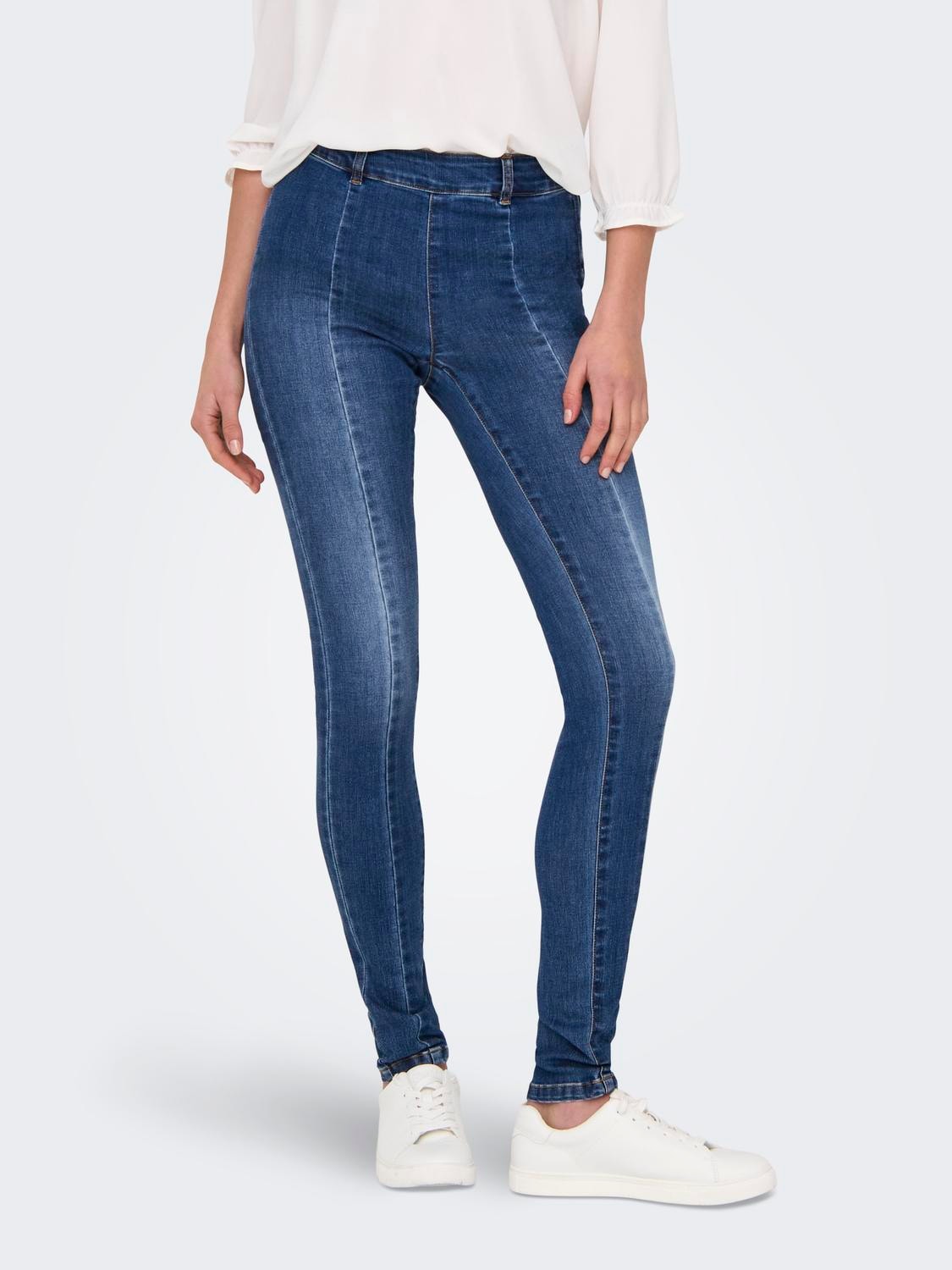 ONLY Skinny-fit-Jeans »ONLWAUW MID SK ZIP C...