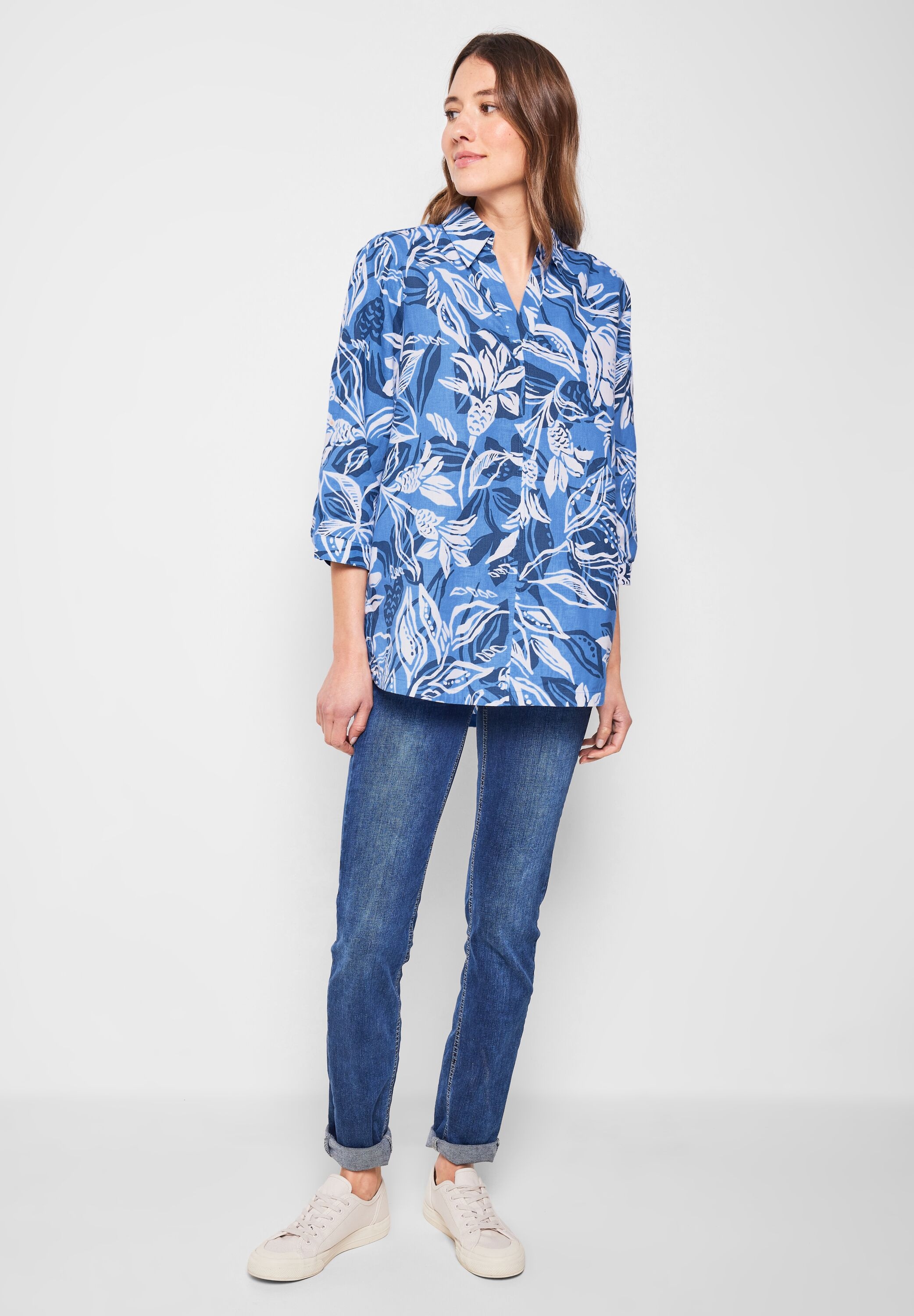 Cecil Longbluse, mit allover Blumenprint