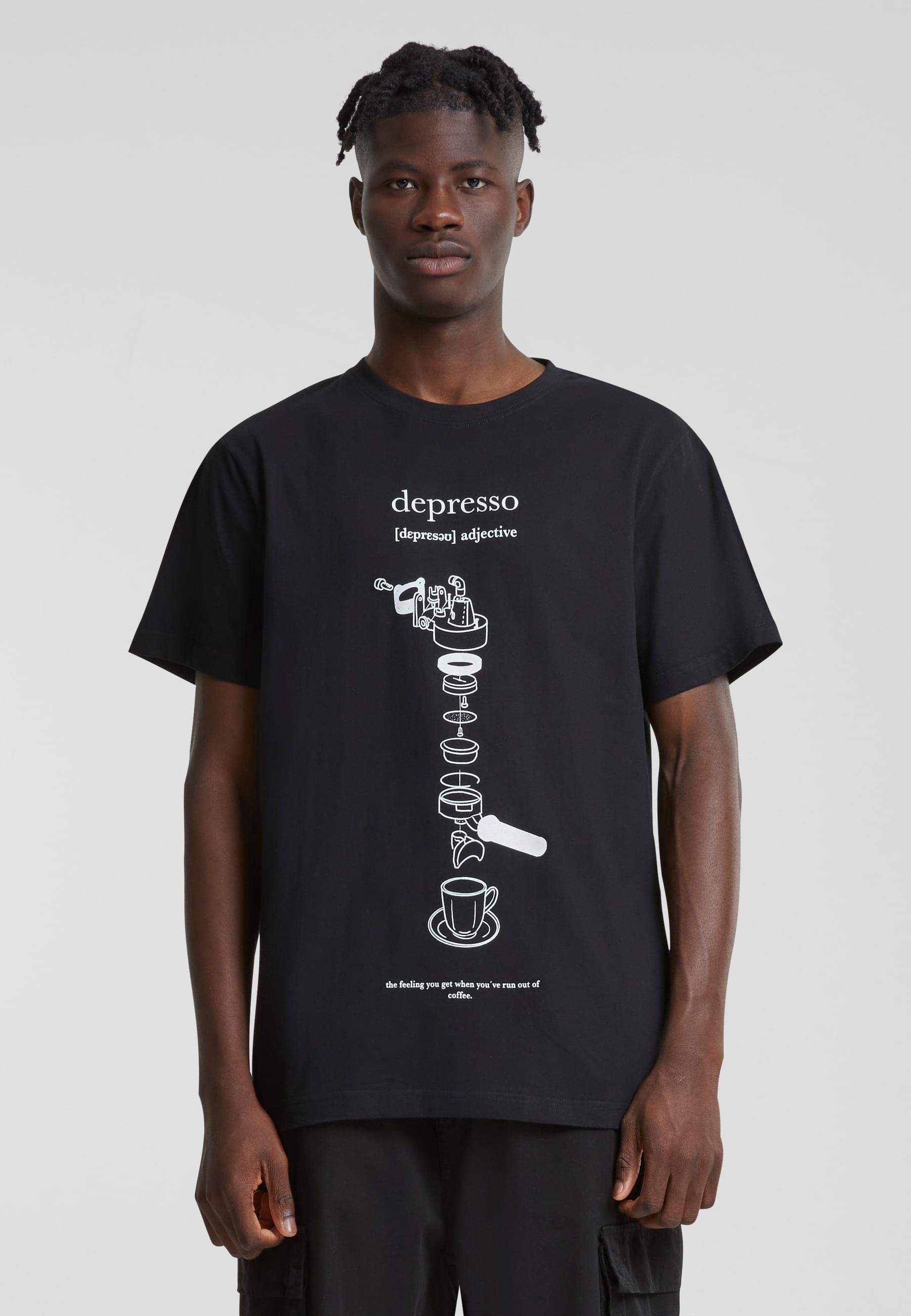 MisterTee Kurzarmshirt »MisterTee Herren Depresso Tee«, (1 tlg.)
