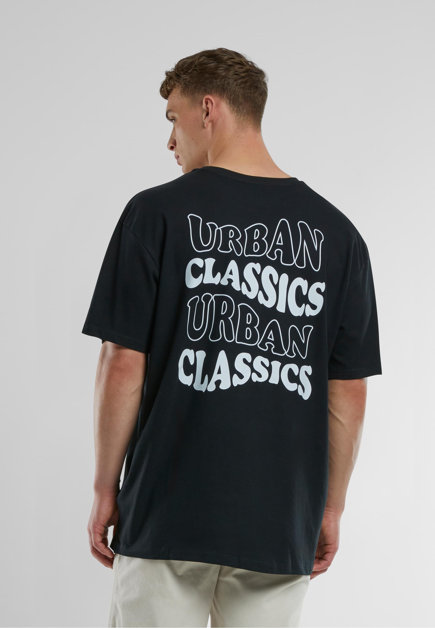 URBAN CLASSICS T-Shirt »Urban Classics UC Weavy Logo Heavy Oversized Tee«, (1 tlg.)