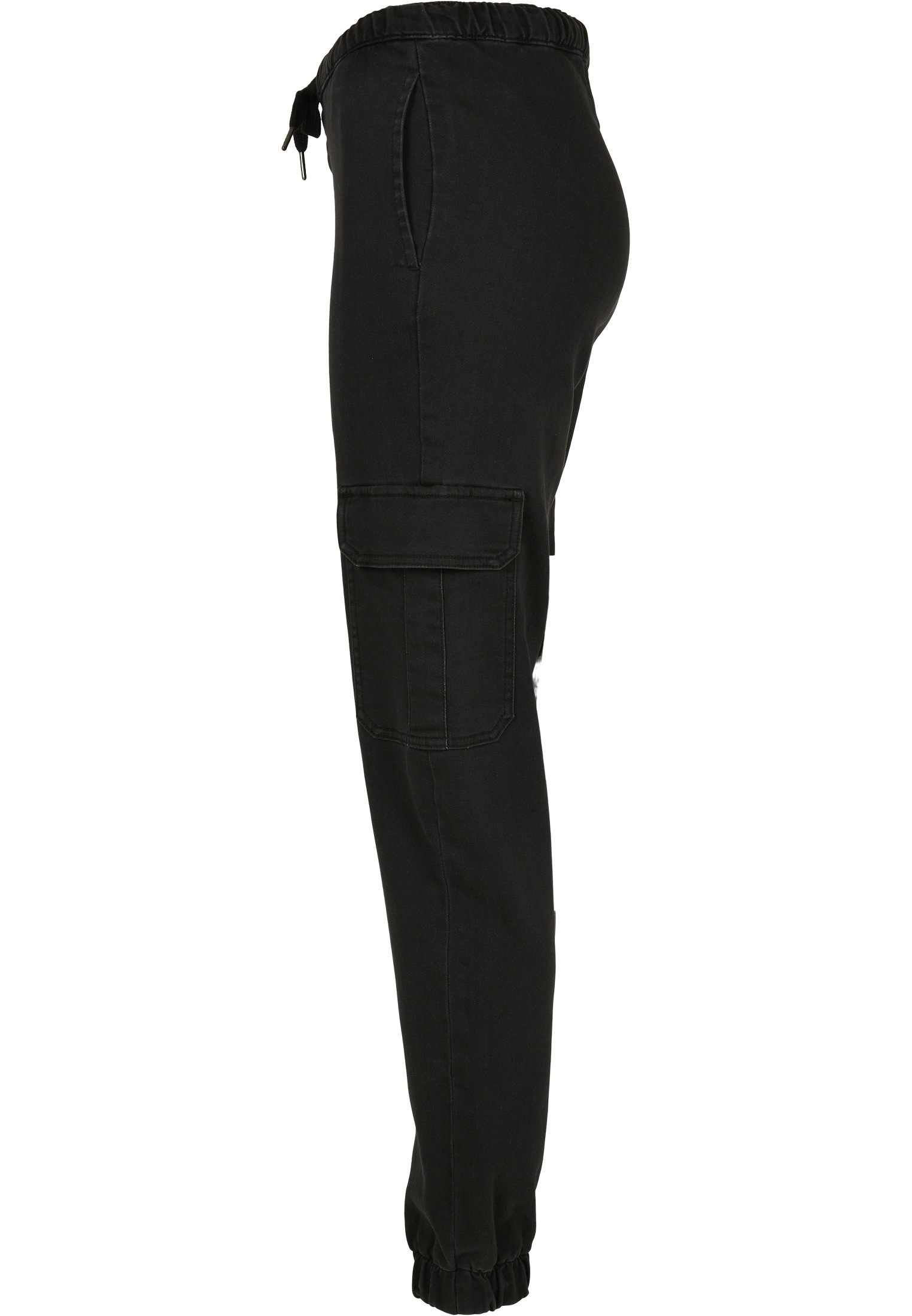 URBAN CLASSICS Stoffhose »Damen Ladies Knitted Denim High Waist Cargo Pants« (1 tlg.) BH11492