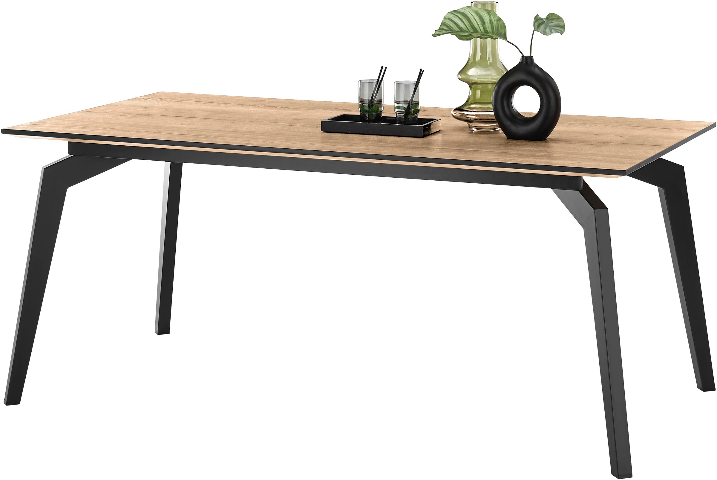 Set One by Musterring Kent Dining Table Natural/Black 220x100x76cm 3