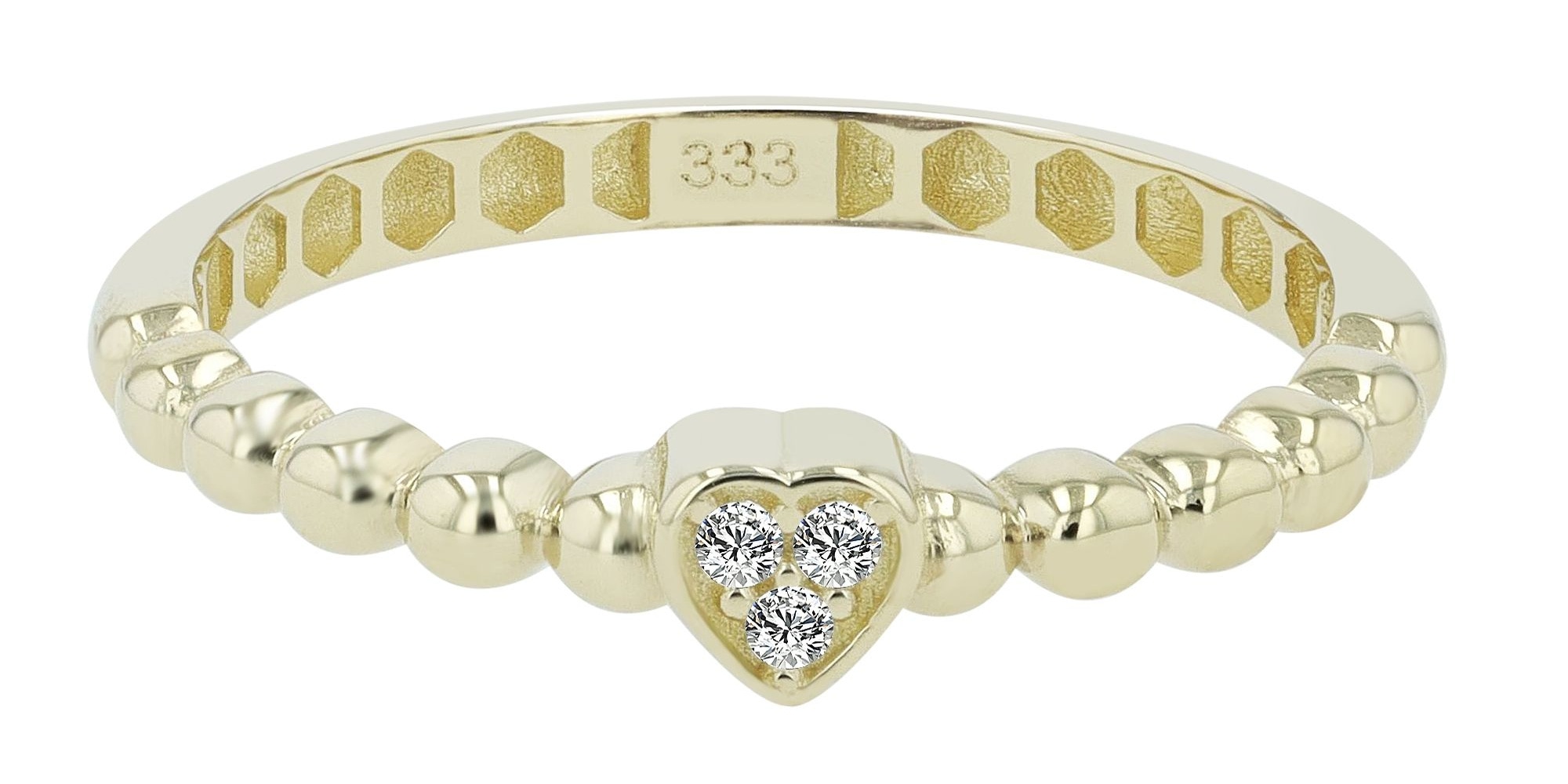 Adelia´s Fingerring »Damen Ring aus 333 Gold mit Zirkonia«