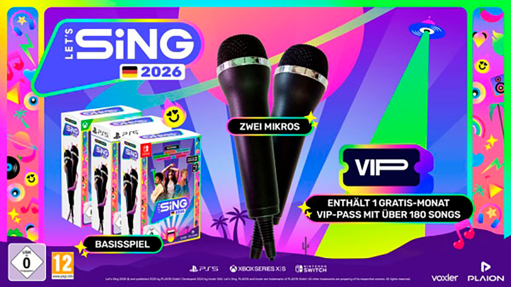 Ravenscourt Spielesoftware »Let’s Sing 2026 German Version (+ 2 Mics)«, Xbox Series X