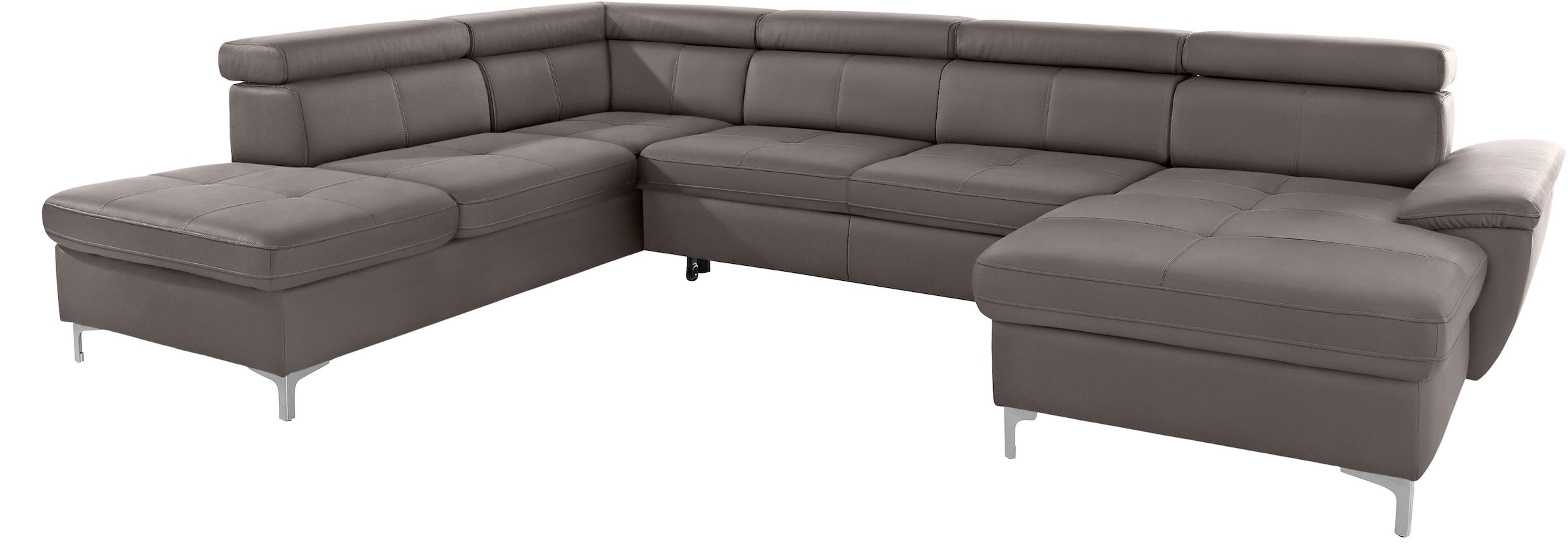 exxpo - sofa fashion Wohnlandschaft »Azzano, U-Form«, wahlweise mit Bettfunktion