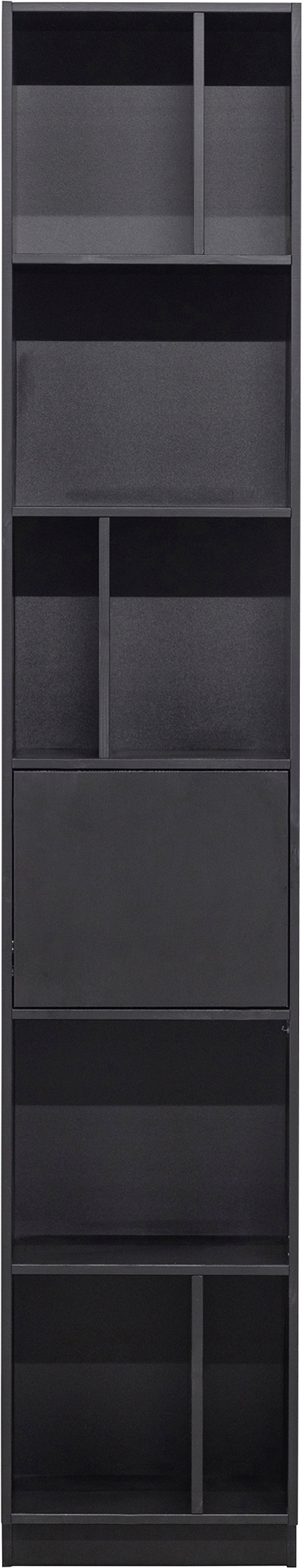 WOOOD Bücherregal "Finca FSC-Kiefernholz mit Druckmechanismus H 210 x B 40 x T 40 cm" Tragkraft 10 kg pro Boden, schwebende Optik, Einfach zu montierbar