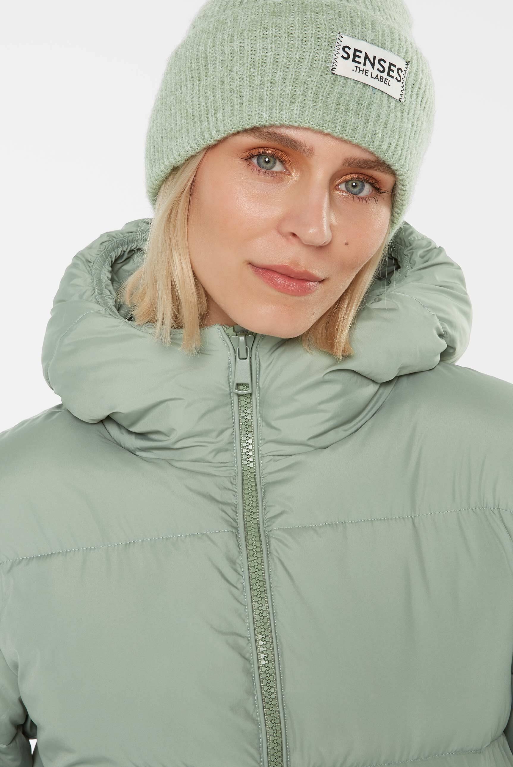 SENSES.THE LABEL Winterjacke mit Kapuze mit elastischen Steppnähten