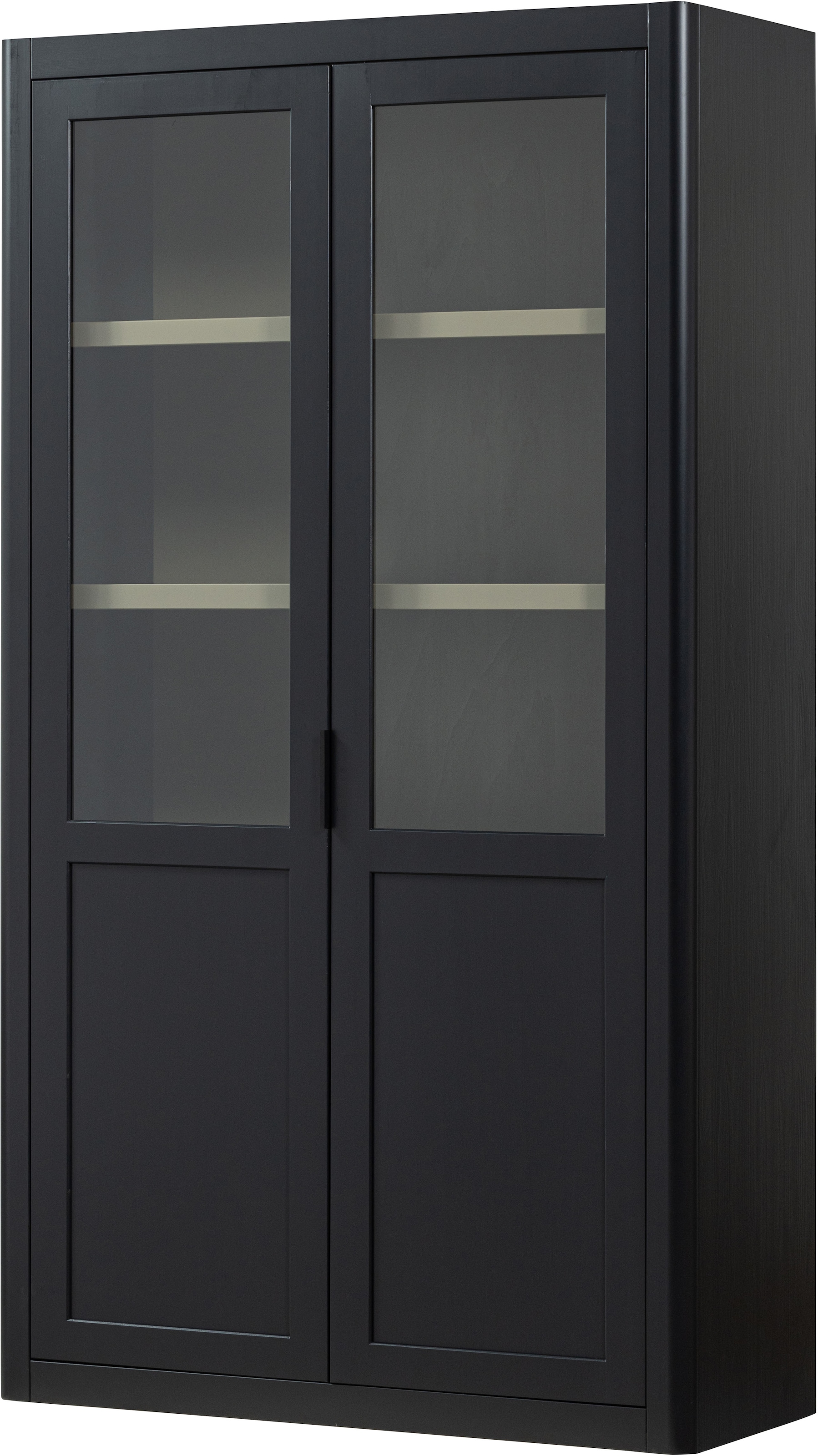 Buffet WOOOD, B:120cm H:217cm T:48cmschwarz, Massivholz, Küche, Schränke, "WOOOD GUNNAR BUFFETSCHRANK KIEFER", Das Sideboard aus FSC-Kiefer bietet