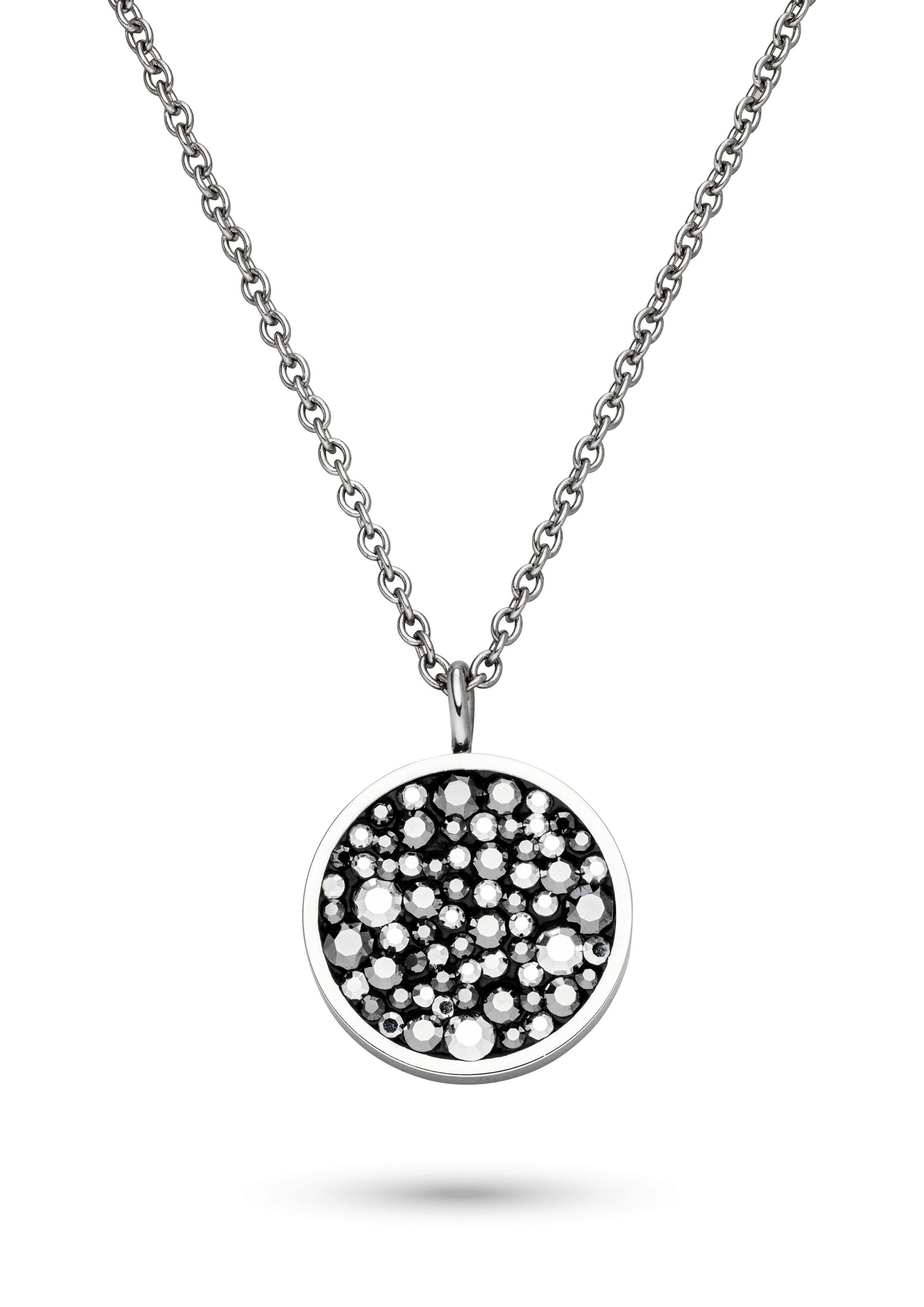 s.Oliver Kette mit Anhänger »Schmuck Geschenk Edelstahl Halskette Crystal Rock« mit Glasstein