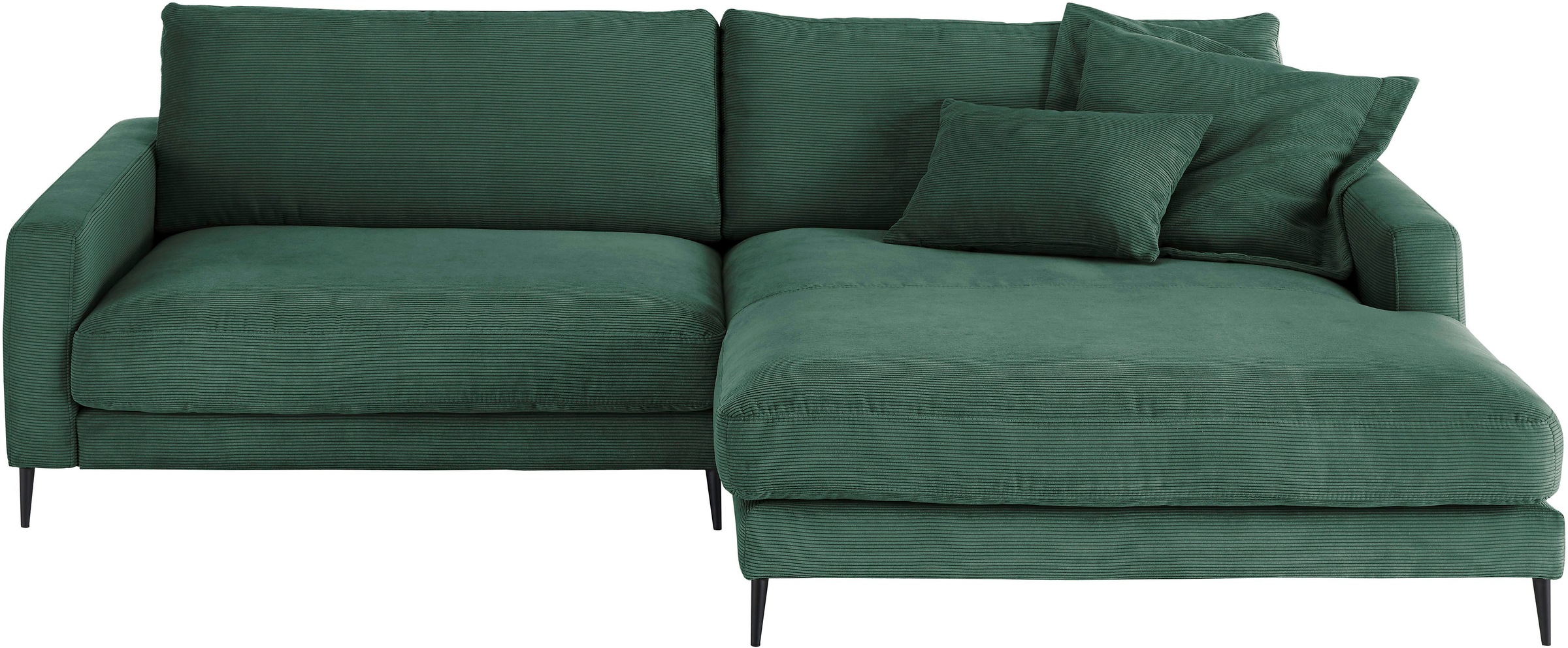 Home affaire Ecksofa "Downtown, B/T/H: 272/190/84 cm L-Form" weicher Sitzko günstig online kaufen
