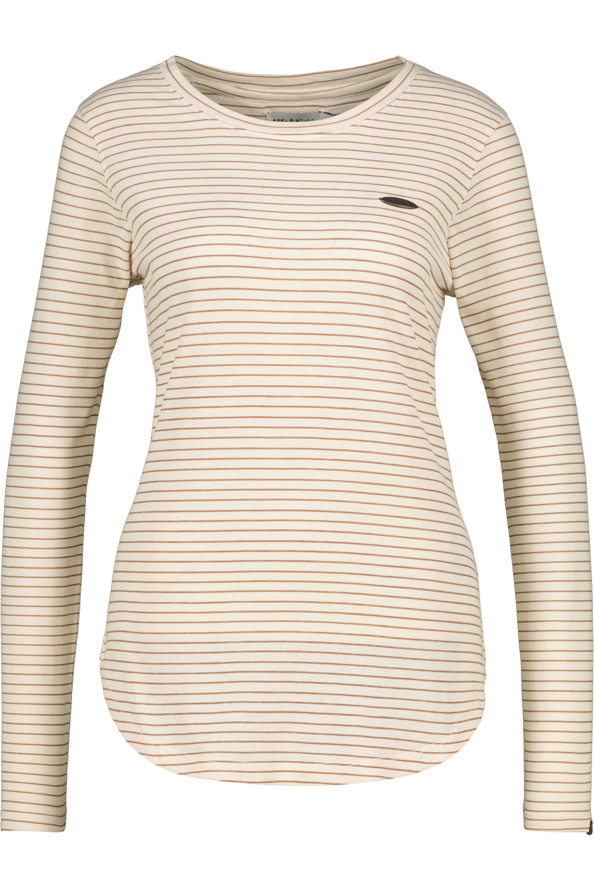 Alife & Kickin Figurnah geschnittenes Longsleeve Shirt mit Rundhalsausschnitt