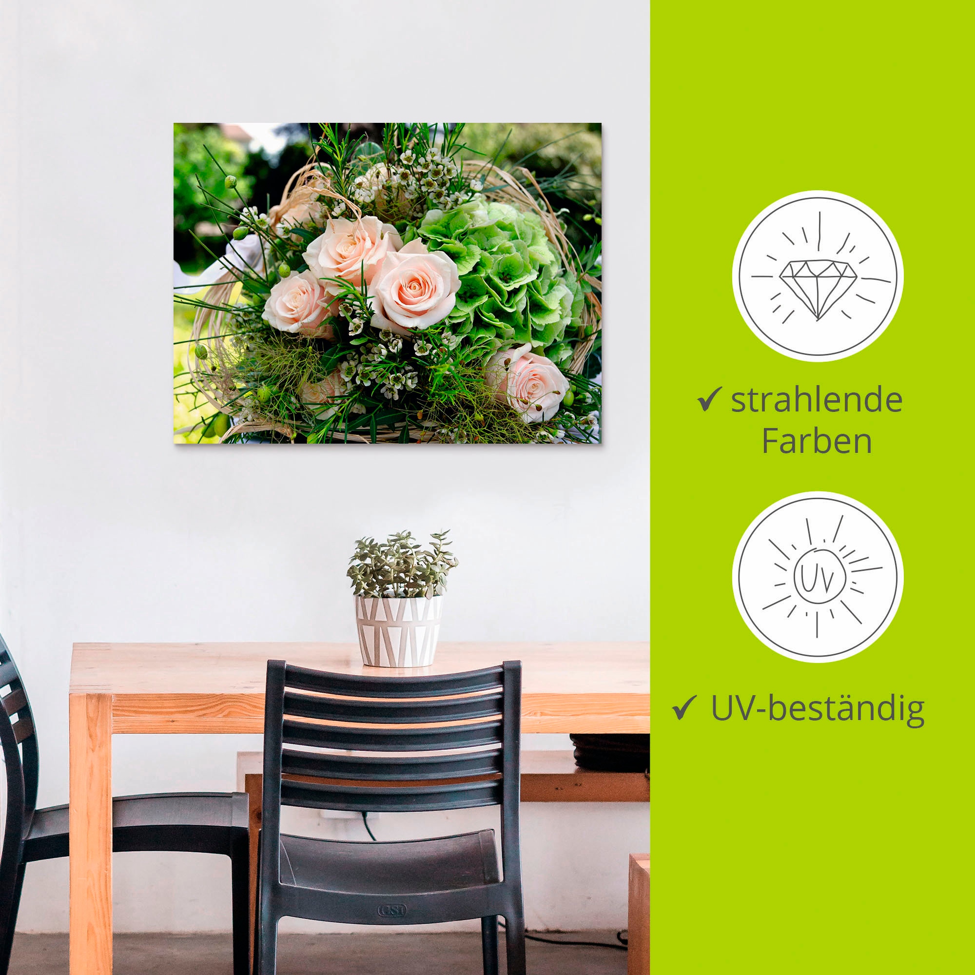 Artland Wandbild »Blumenstrauss«, Blumen, (1 St.), als Alubild, Outdoorbild, Leinwandbild, Poster in verschied. Größen