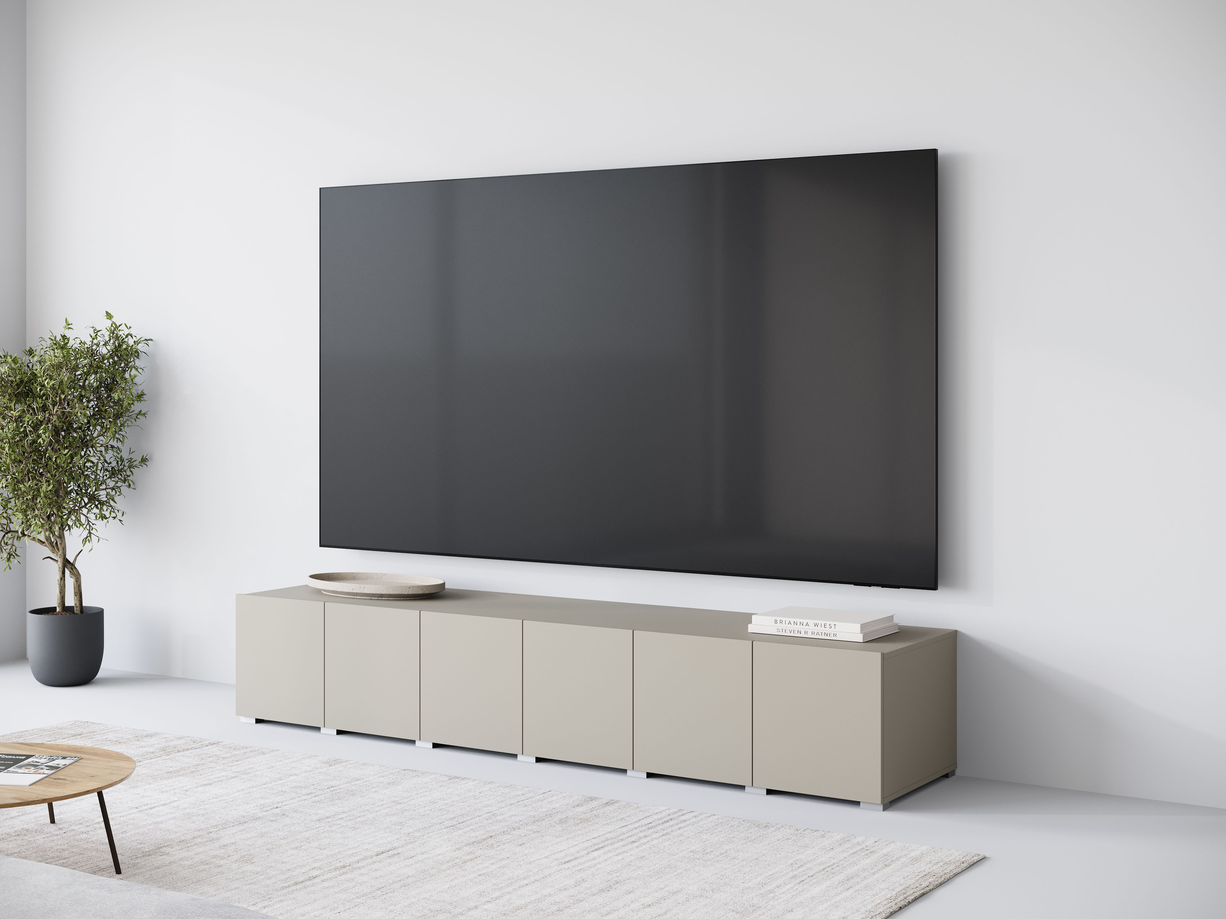 OTTO home Lowboard "Denver Erlebe die Weltmeisterschaft im XXL-Format" 1 Stk. tlg. Elegantes TV-Möbel 220 cm, speziell für bis zu 98-Zoll Fernseher