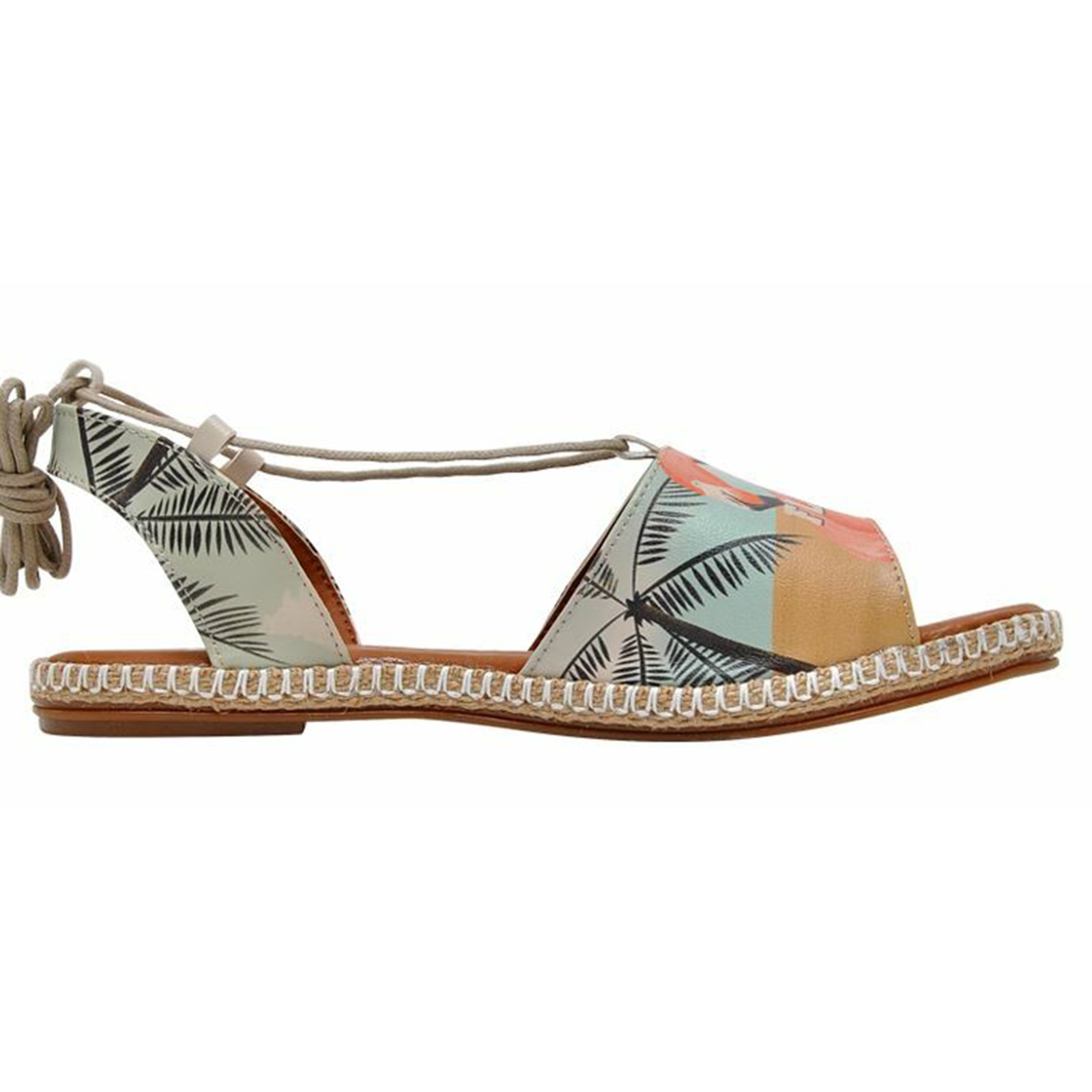 Thumbnail - DOGO Sandale "Hazel Sandale Be A Flamingo Damen Sandalen", Handgefertigt