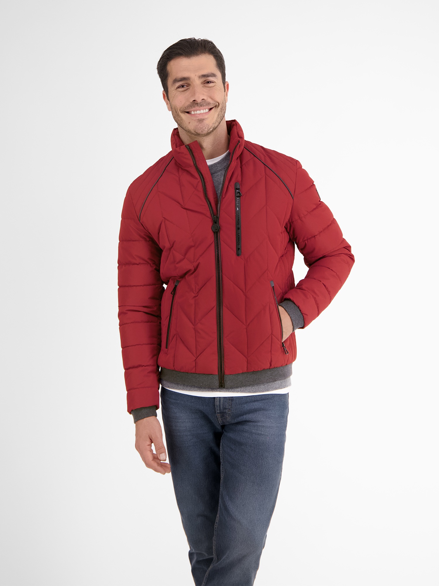 LERROS Steppjacke »LERROS Blouson mit Funktion«, ohne Kapuze, Wasser- und windabweisend, atmungsaktiv