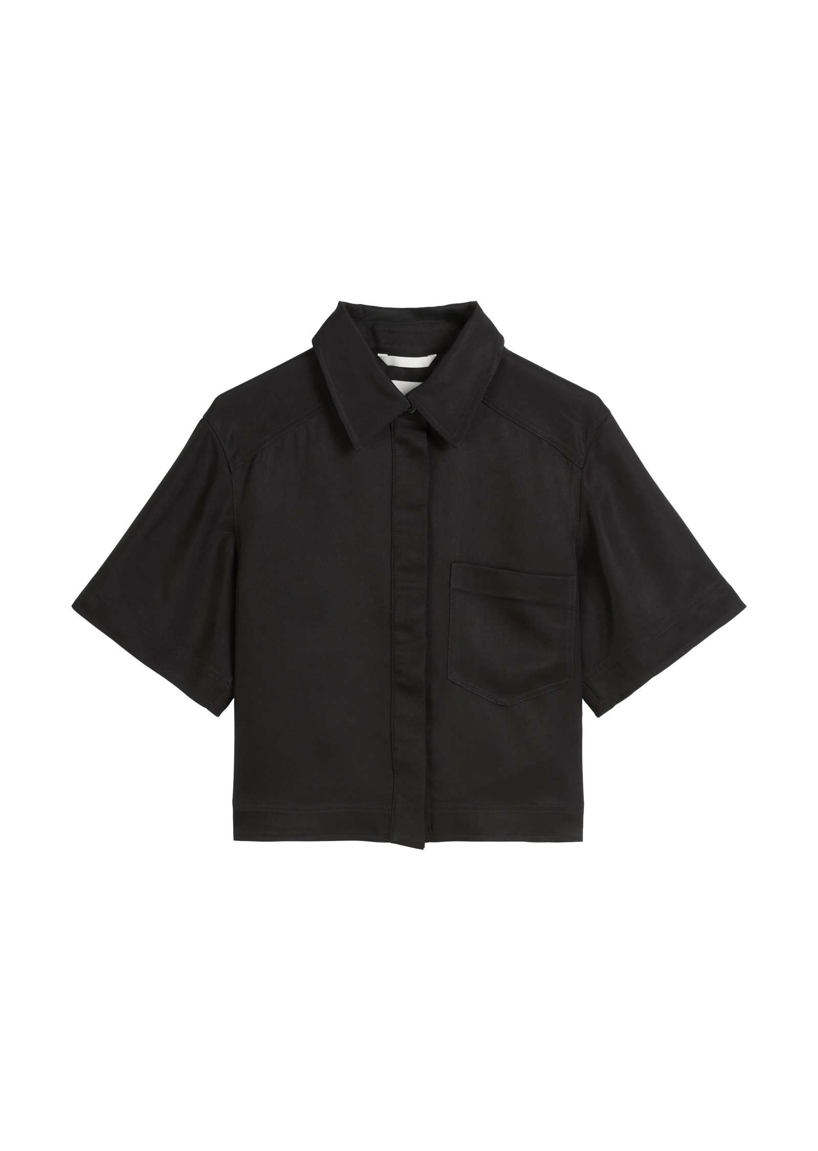 Marc O'Polo Kurzarmbluse »aus Naia™-Twill«