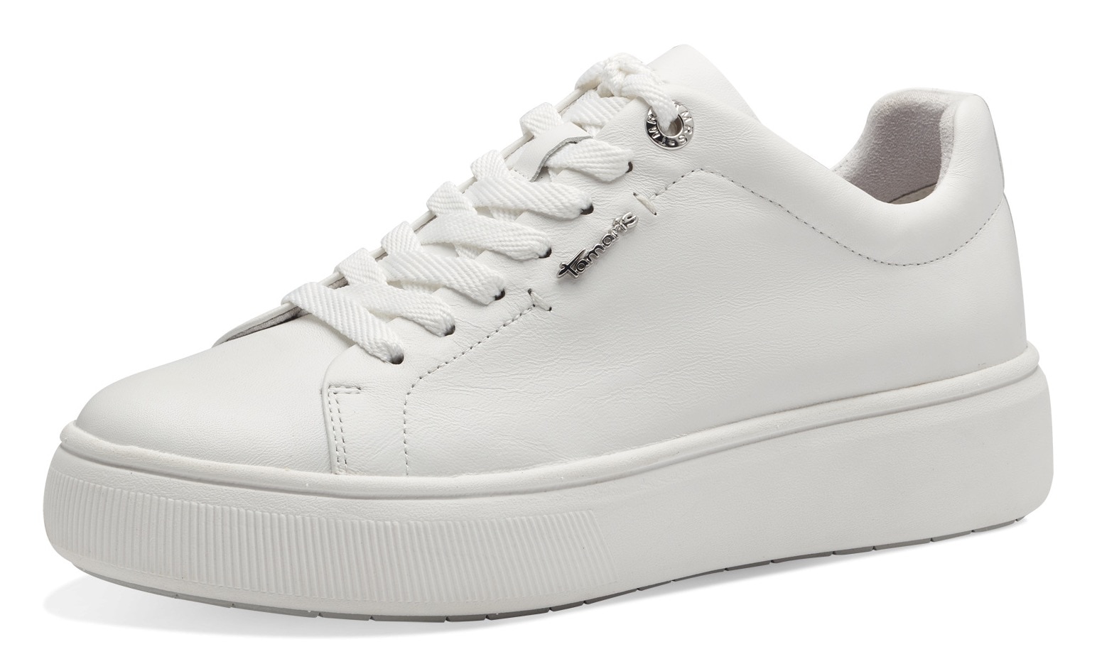 Tamaris Plateausneaker Freizeitschuh, Halbschuh, Schnürschuh mit Wechselfußbett