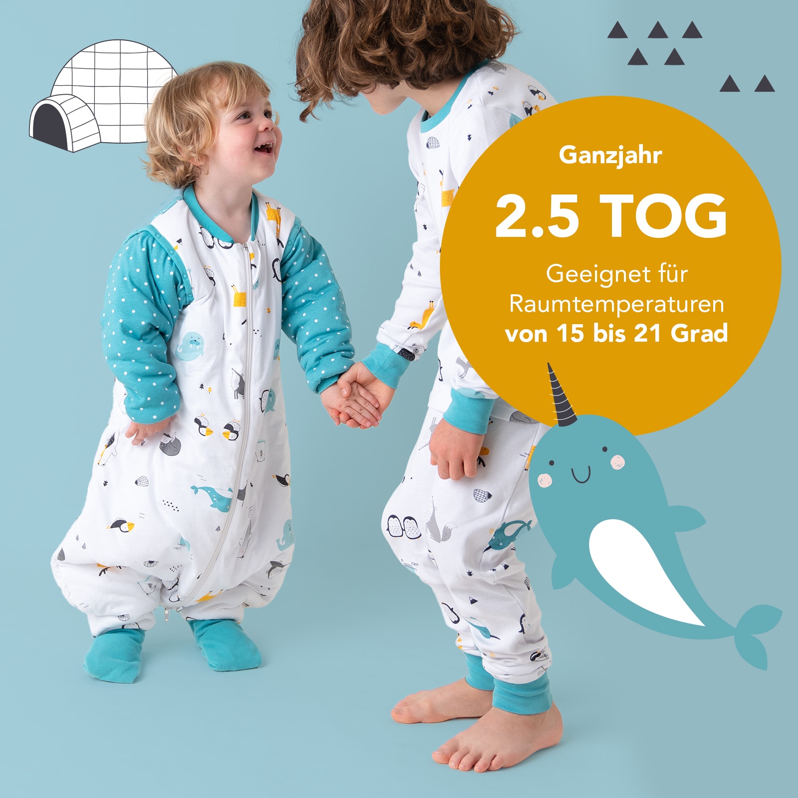 Schlummersack Babyschlafsack »Schlafsack mit Füßen 2.5 Tog«