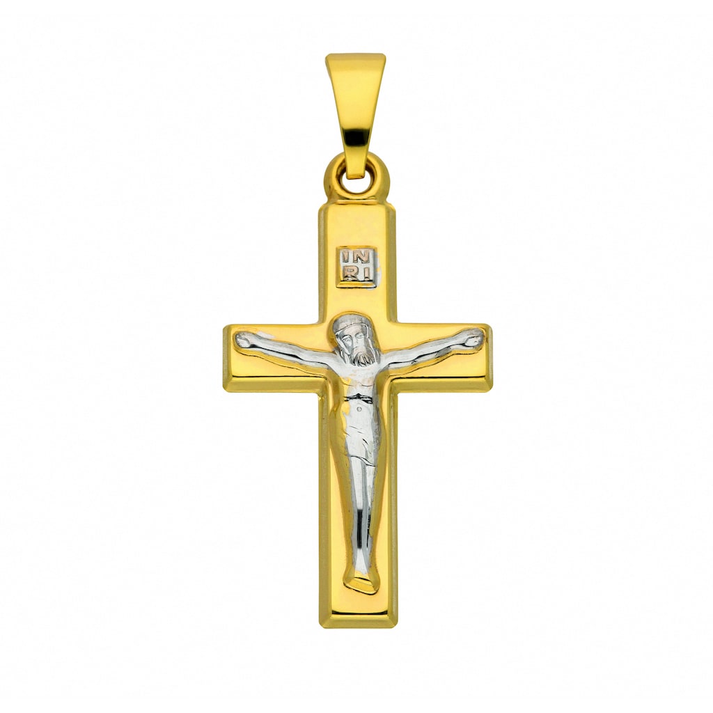 Adelia´s Kette mit Anhänger »333 Gold Kreuz Anhänger Korpus«