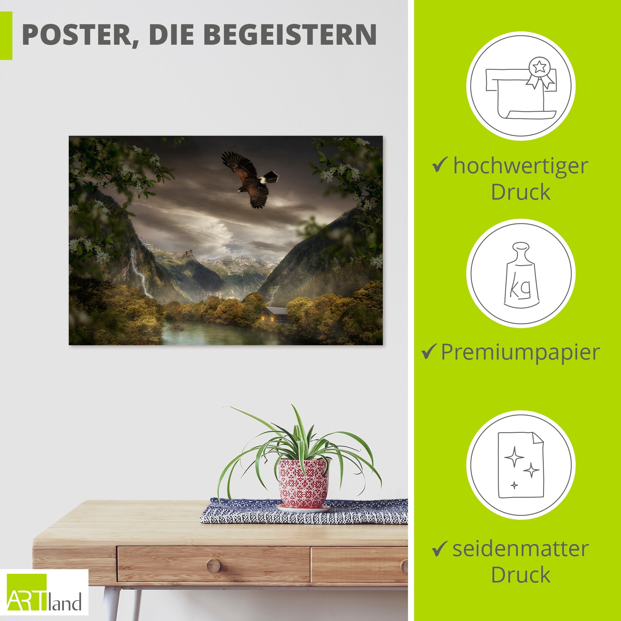 Artland Wandbild »Vor dem Sturm« 1 Stk. tlg. als Alubild, Leinwandbild, Poster, Wandaufkleber in verschied. Größen