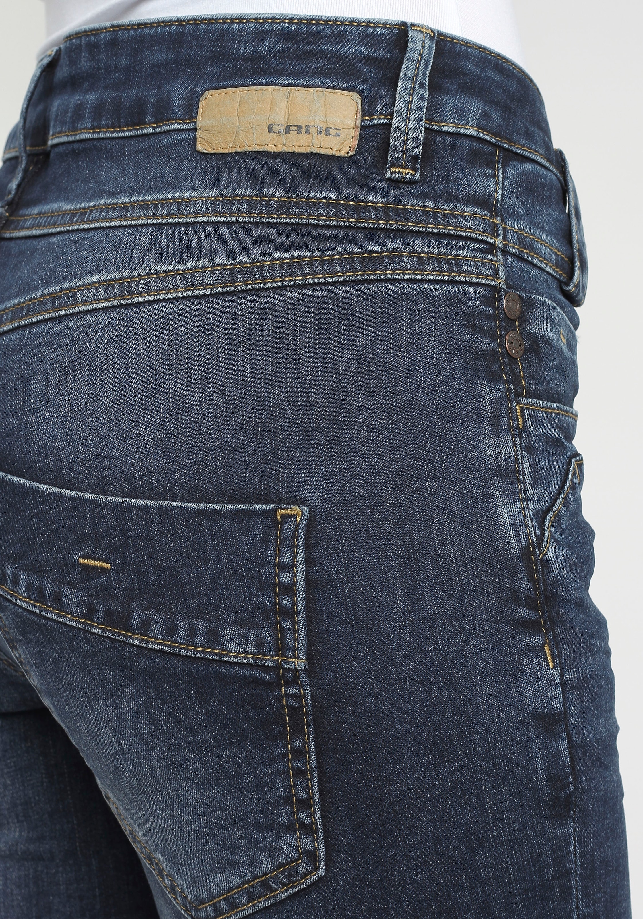 GANG Slim-fit-Jeans »94CARLI«, mit offener Knopfleiste